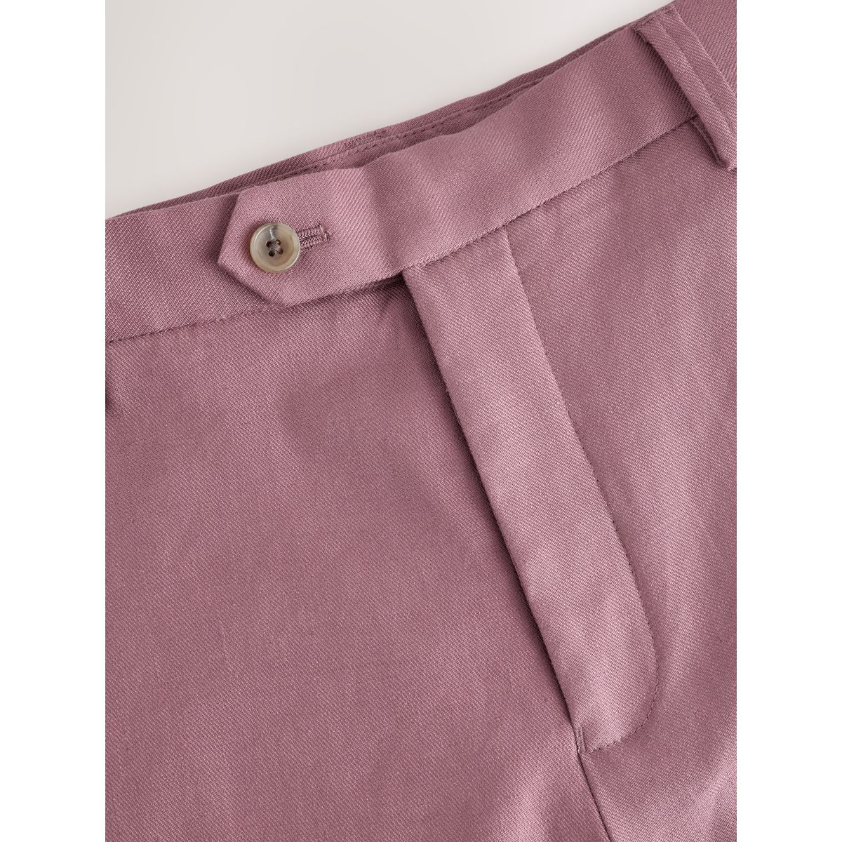 Pantalon habillé en lyocell tencel™ et lin rose, NEXT