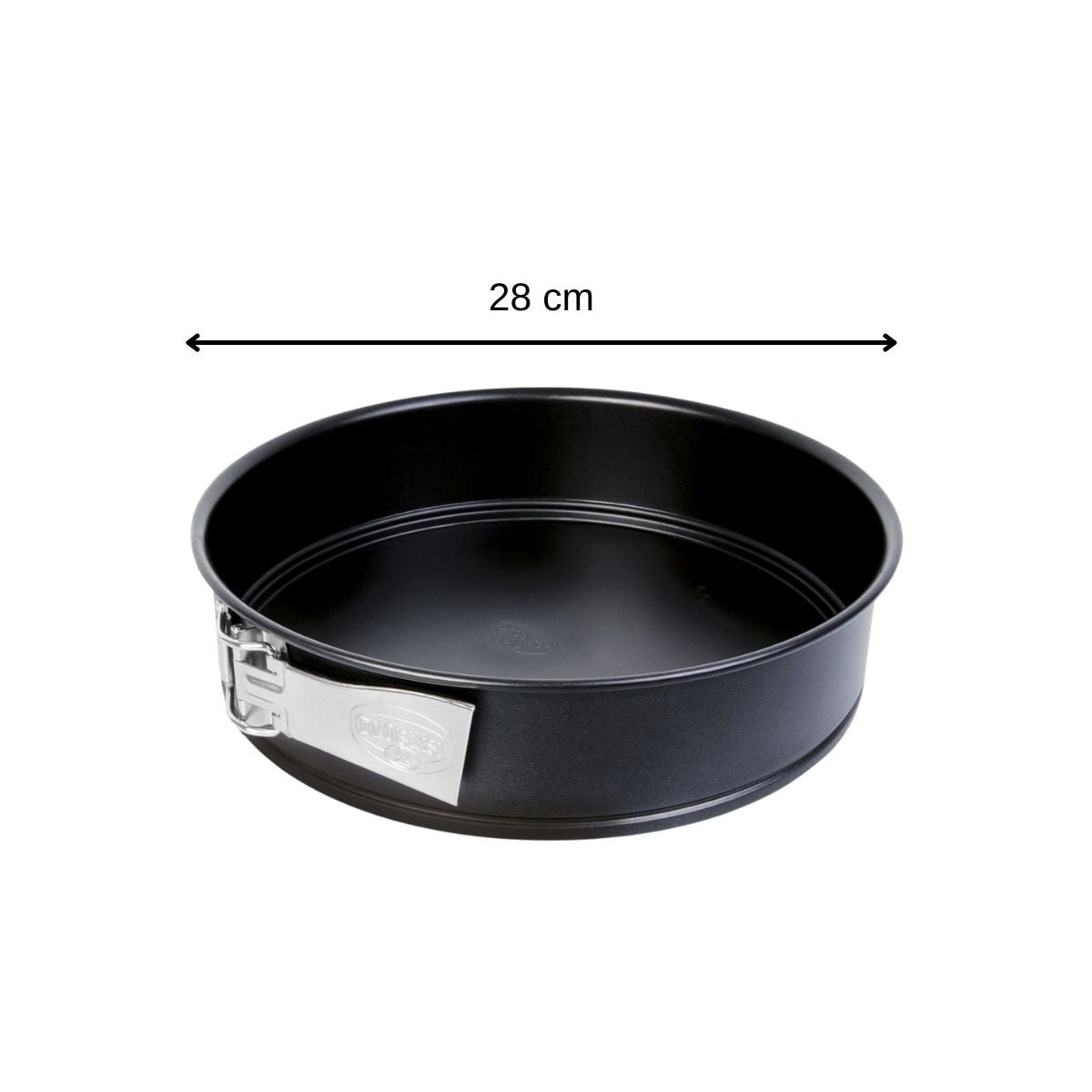 Lot de 2 moules à manqué 28/28 cm en acier TRADITION noir, DR OETKER