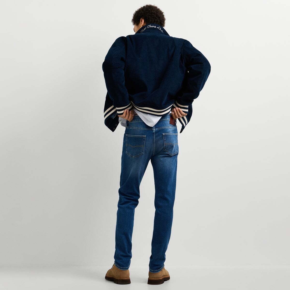Finsbury - Jean Coupe Skinny, Taille Normale bleu vrai décoloré, PEPE JEANS