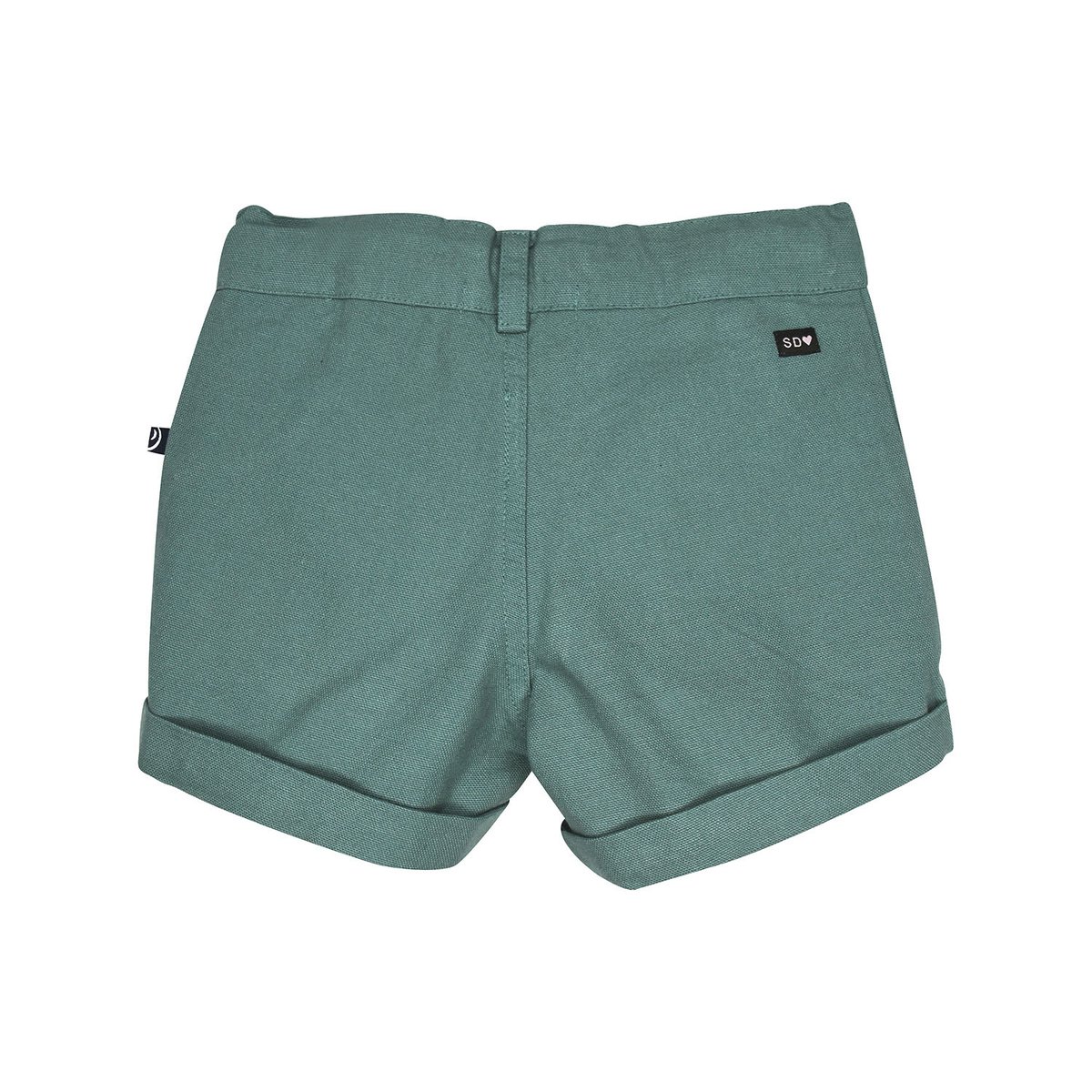 Short rosaria en toile nattée bleu, SUCRE D'ORGE