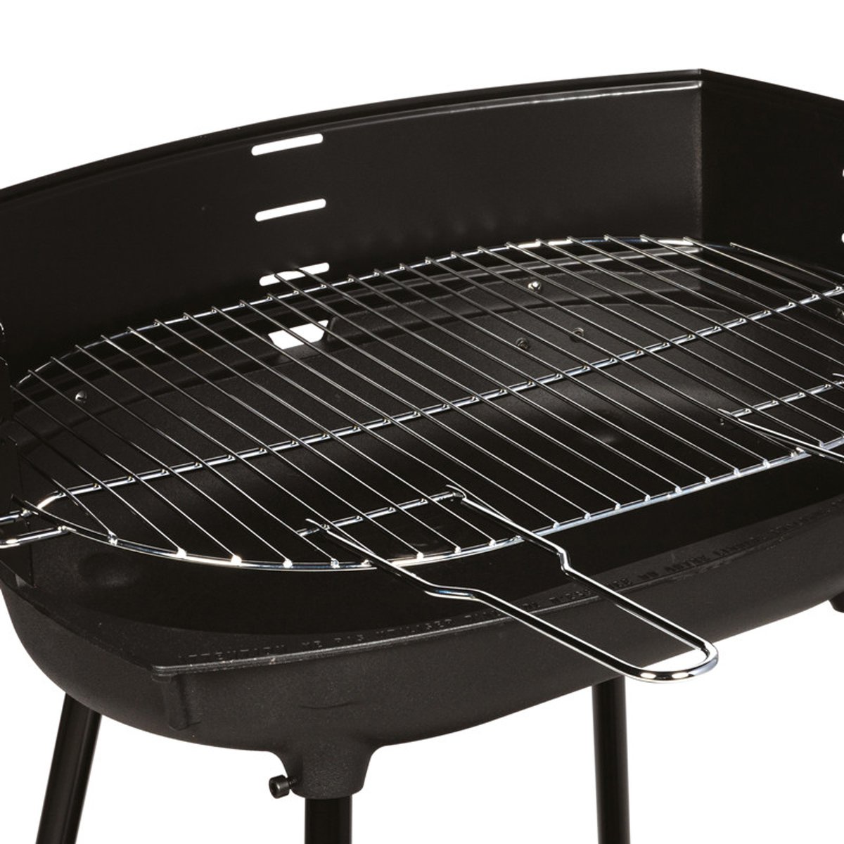 Barbecue à charbon de bois sur chariot noir, noir, noir, SOMAGIC