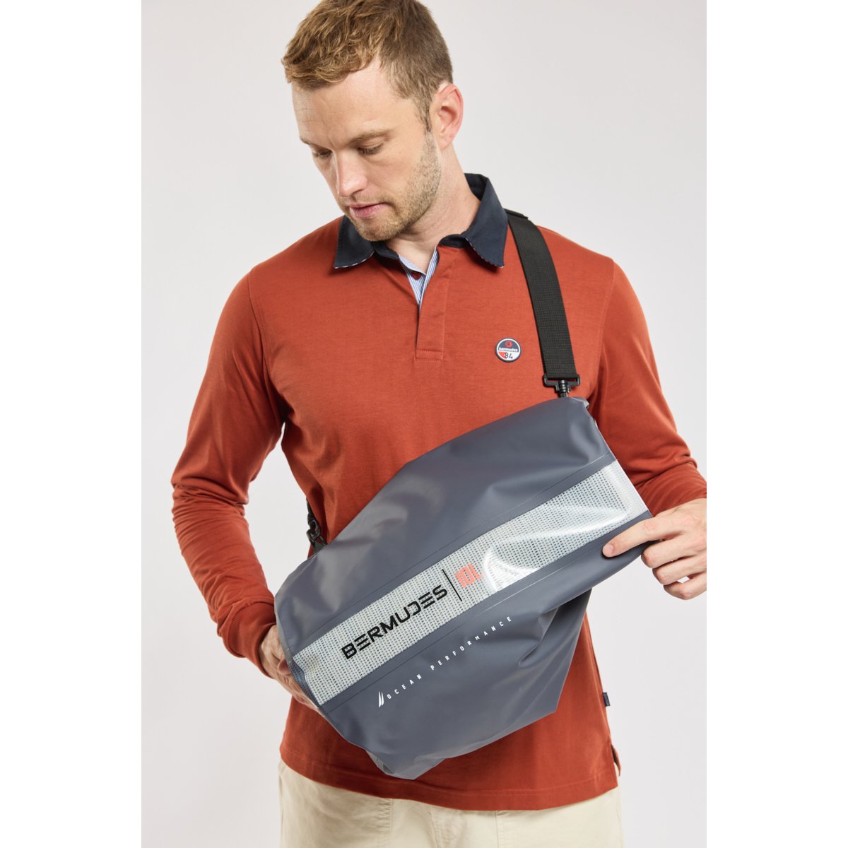 Sac tube imperméable 10L KERNILIS navy, BERMUDES
