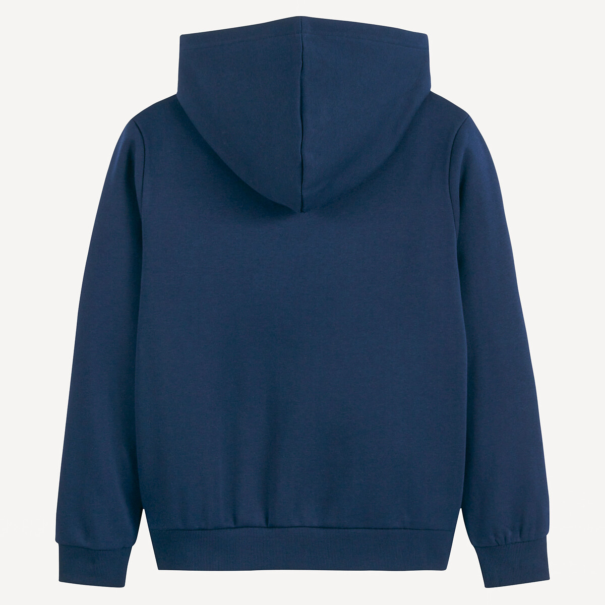 Zip-up hoodie in molton marineblauw, LA REDOUTE COLLECTIONS