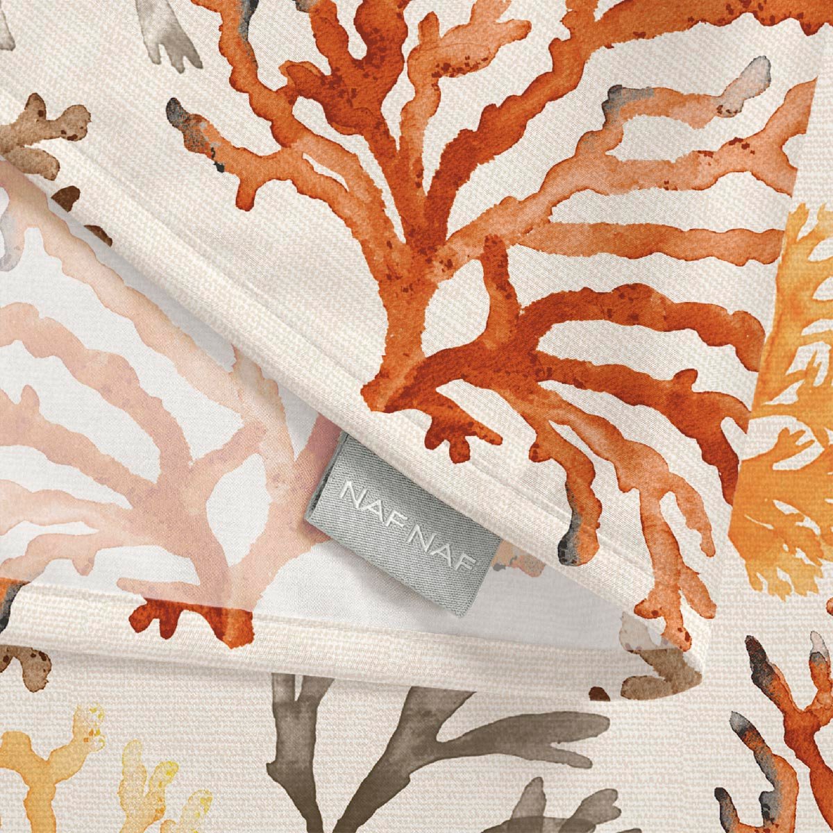 Nappe anti-taches Corales - 100% coton - orange, NAF NAF HOME