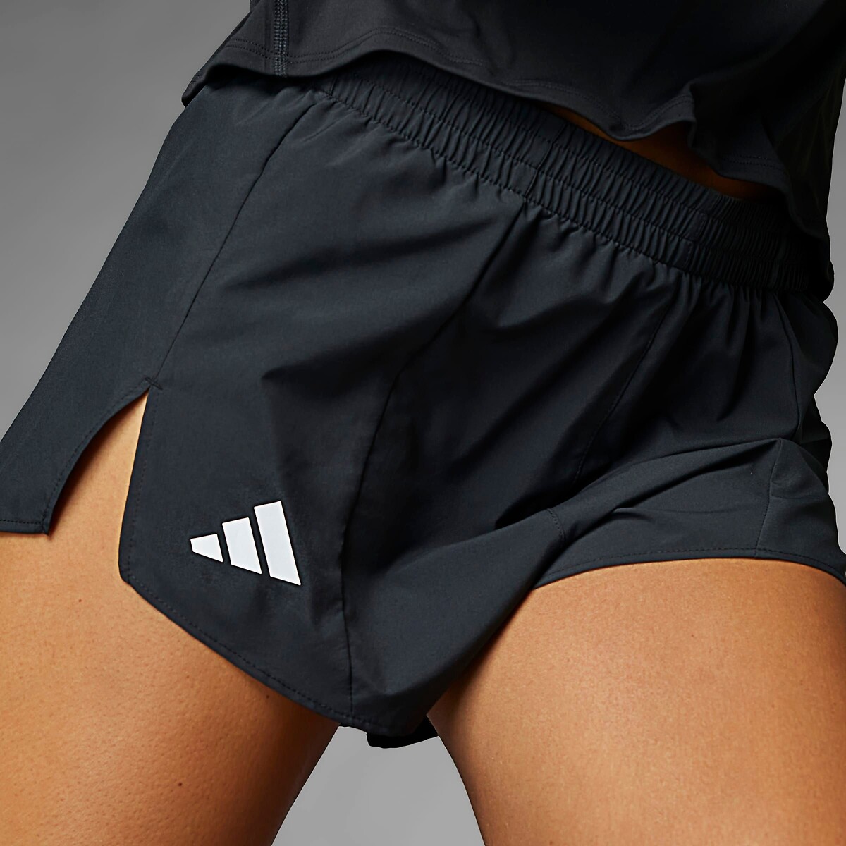 Short de running Adizero noir, adidas Performance