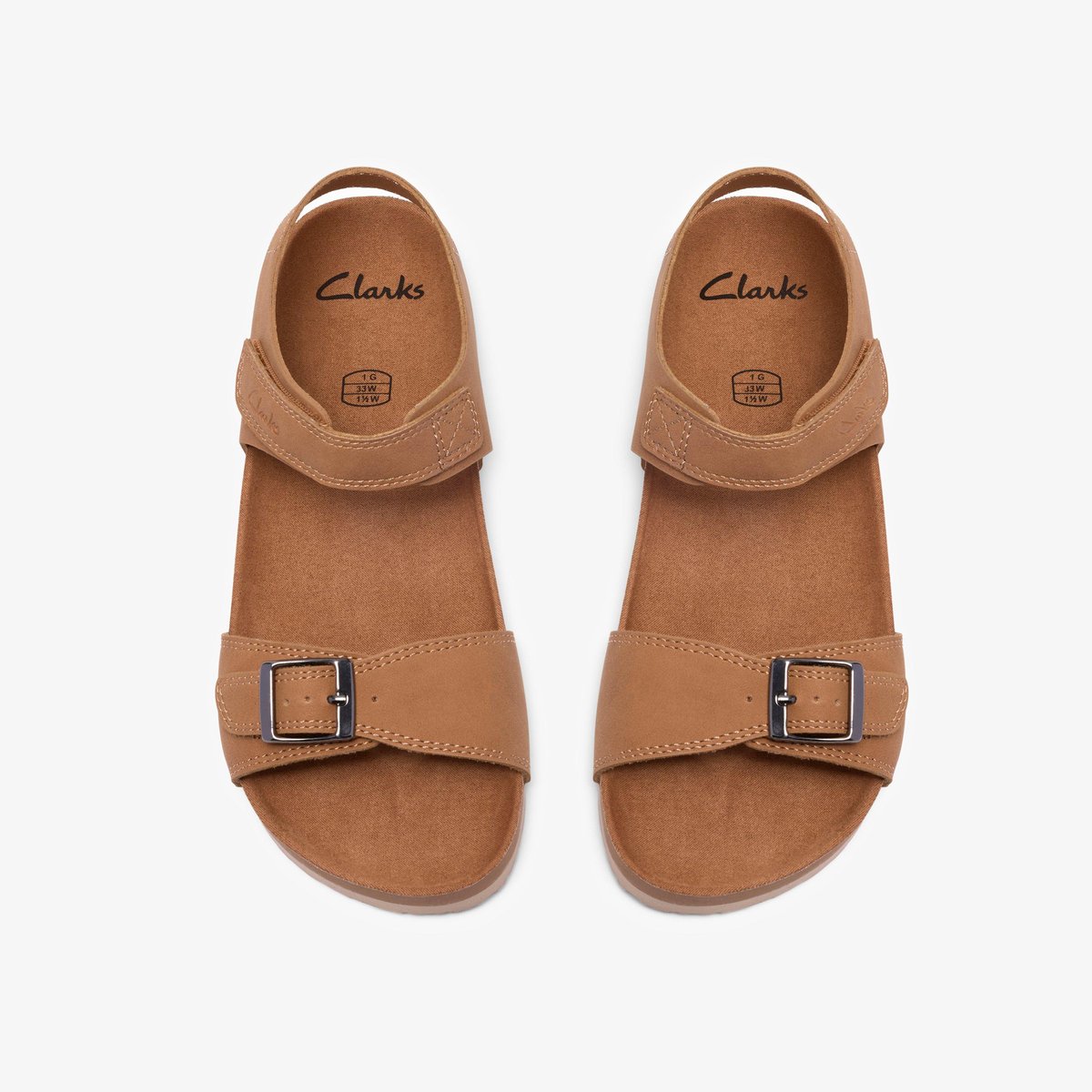 Sandales Synthétique Coupe Large BALI HEAT K marron, CLARKS