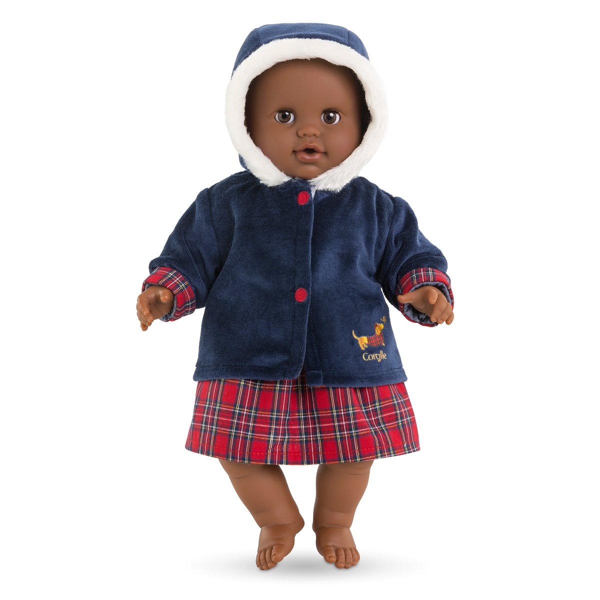 Manteau Corolle en Fêtes pour poupon 36 cm couleur unique, COROLLE