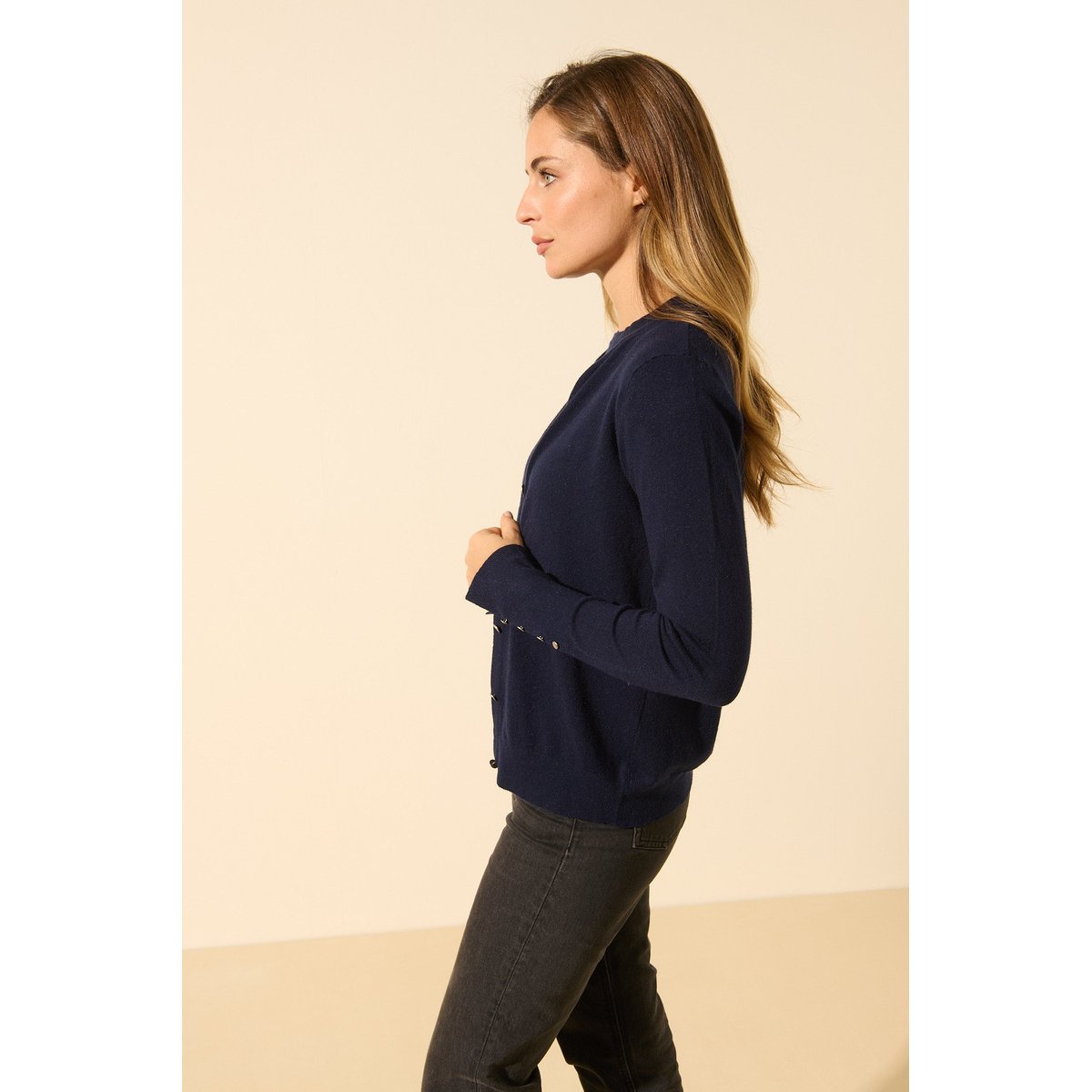 Gilet à boutons LORENZO bleu nuit, BENOA