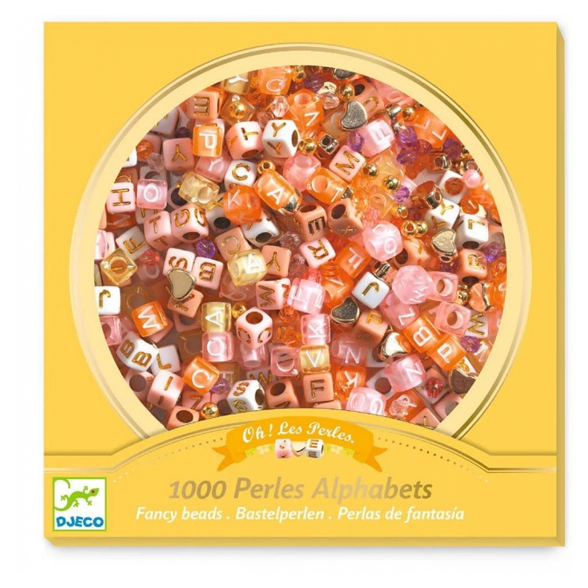 Foison de perles - Perles alphabet or v002226, DJECO