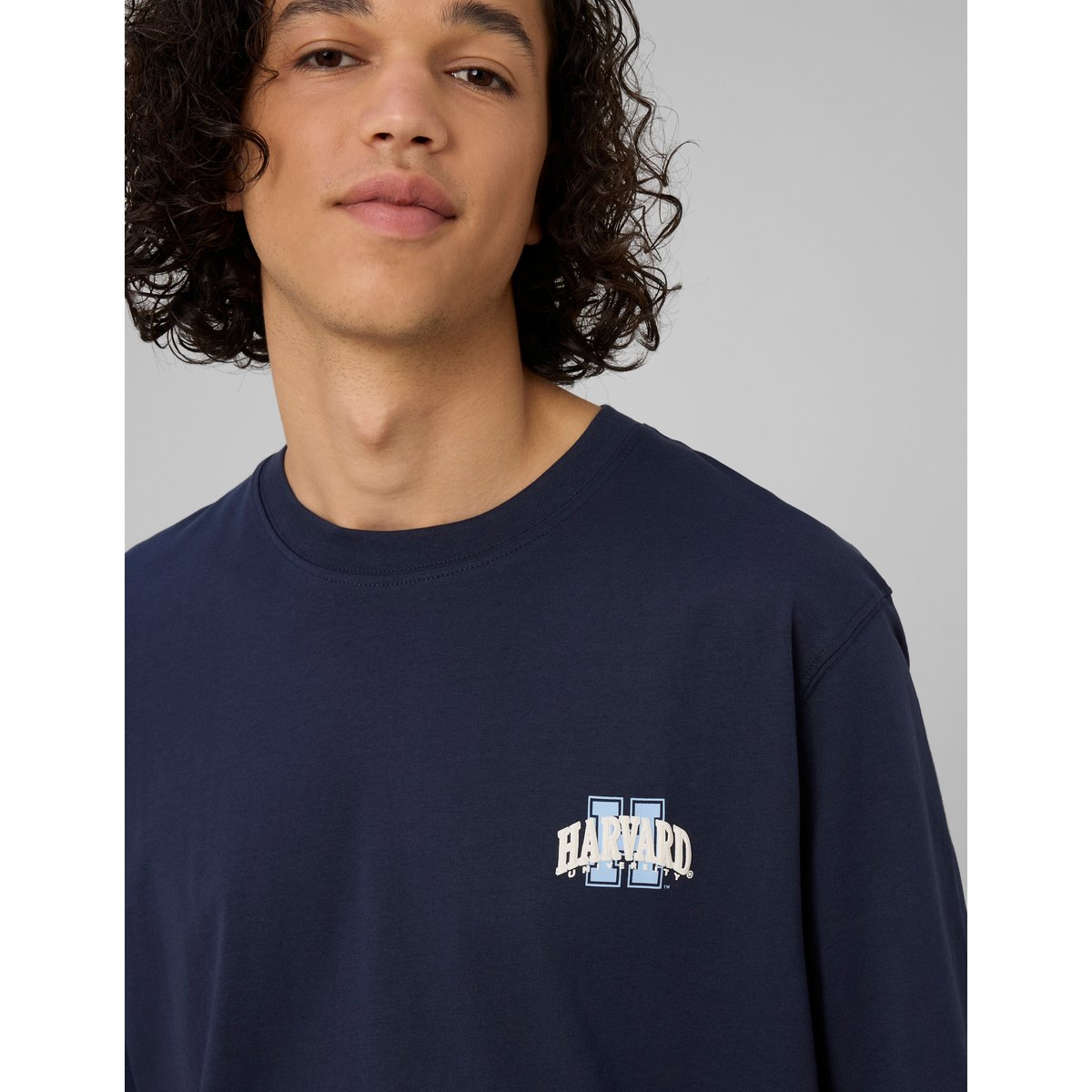 T-shirt licence harvard bleu foncé, BZB
