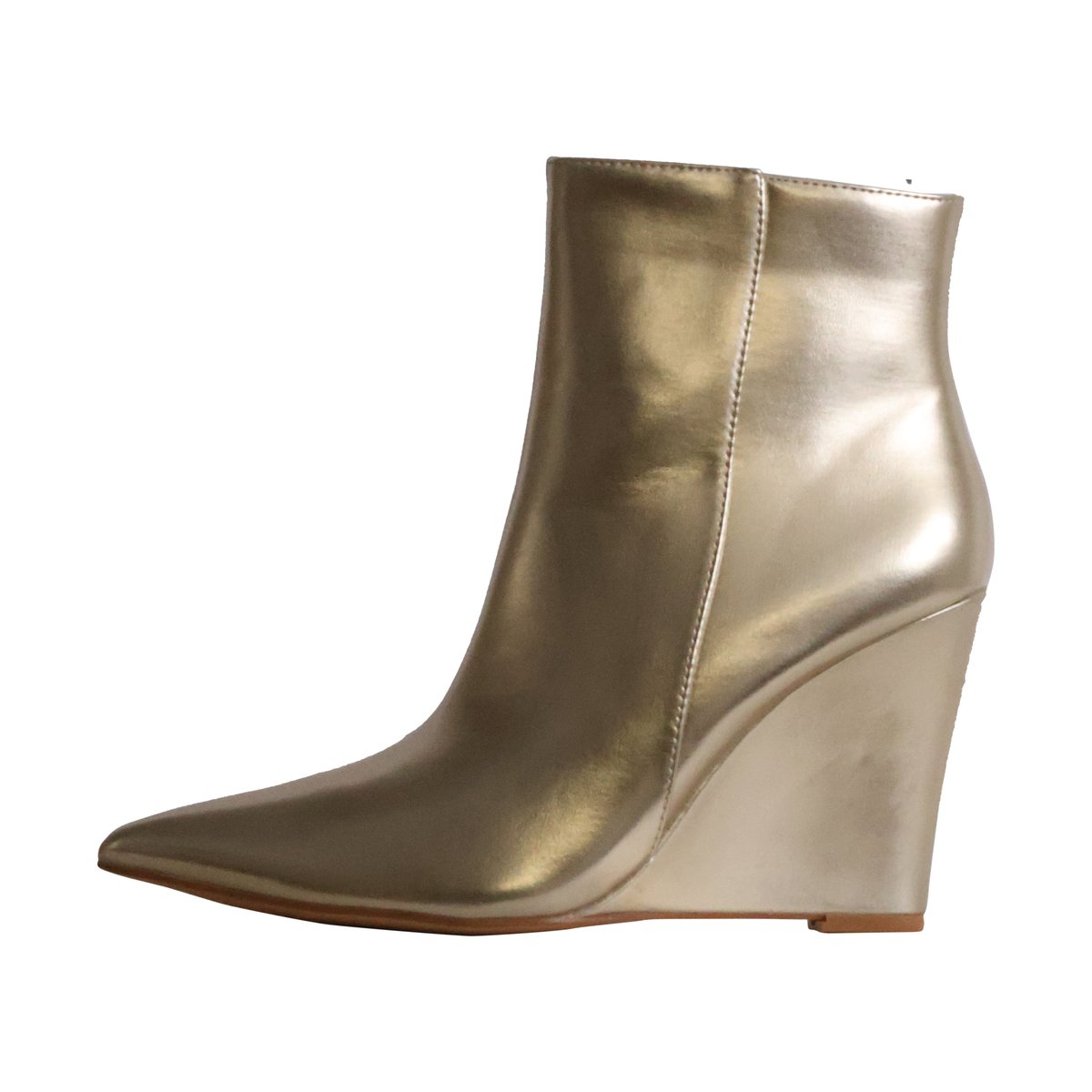 Bottines à Talon Zip or, ENZA NUCCI