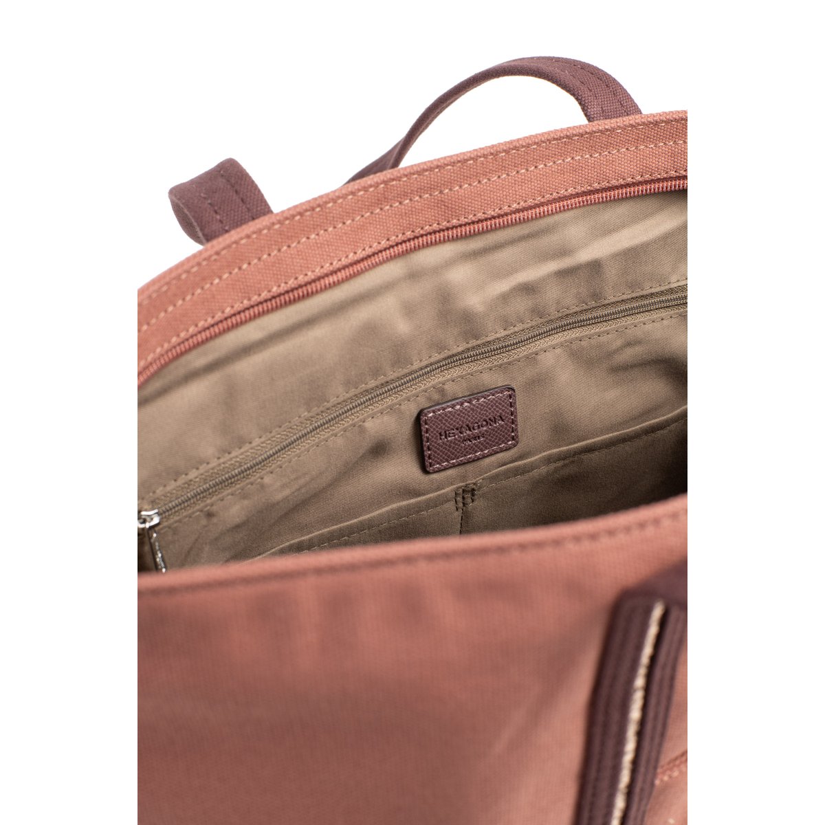 Sac cabas porté épaule KAYA vieux rose, HEXAGONA