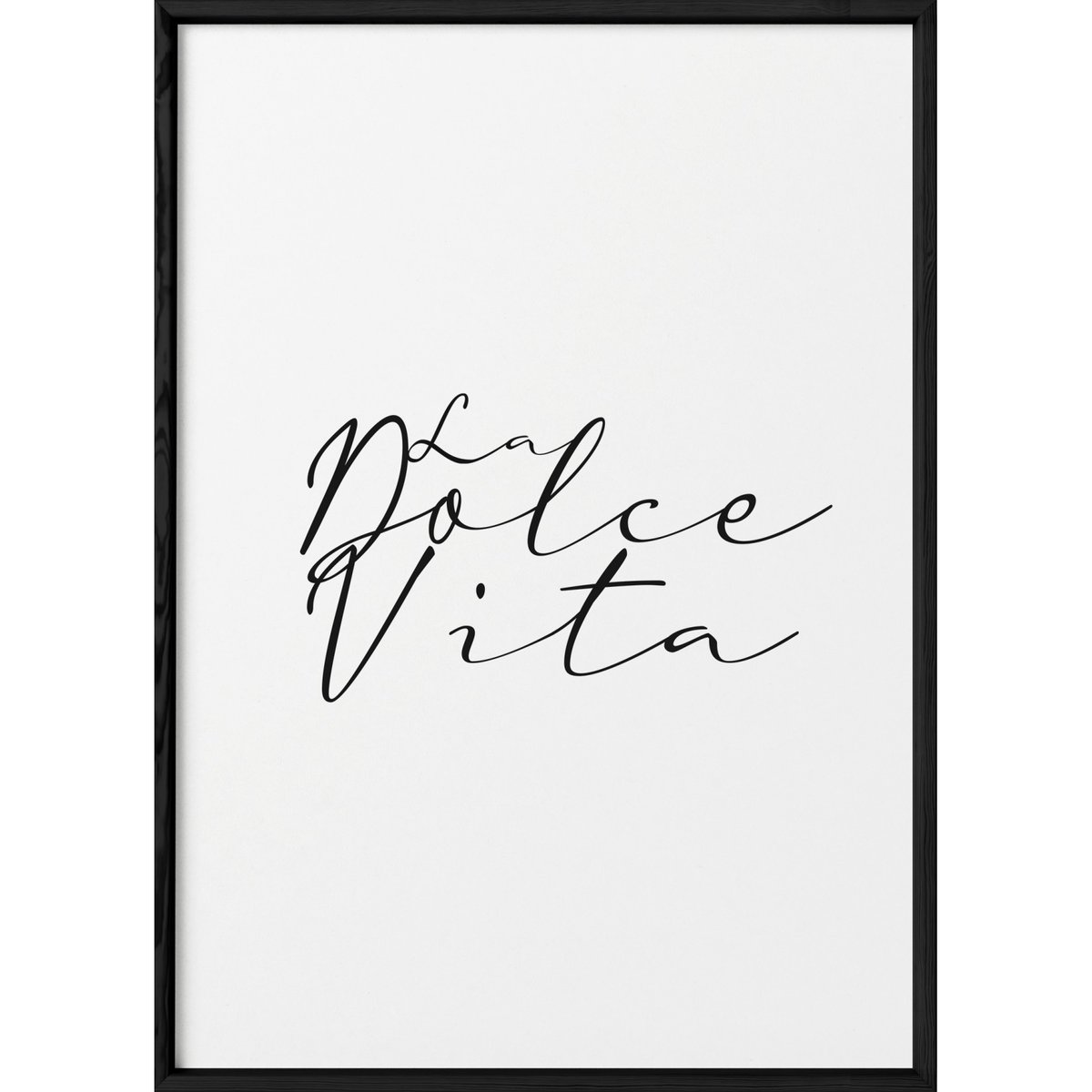 Affiche Dolce Vita blanc, L'AFFICHERIE