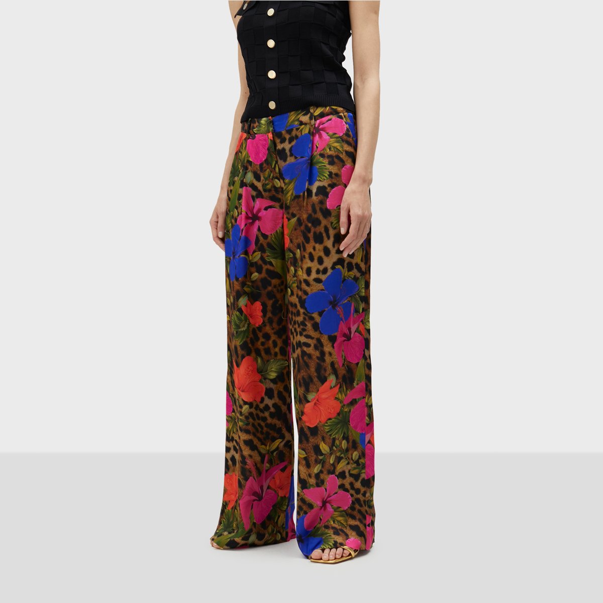 Pantalon à pinces fluide léopard, LOLA CASADEMUNT