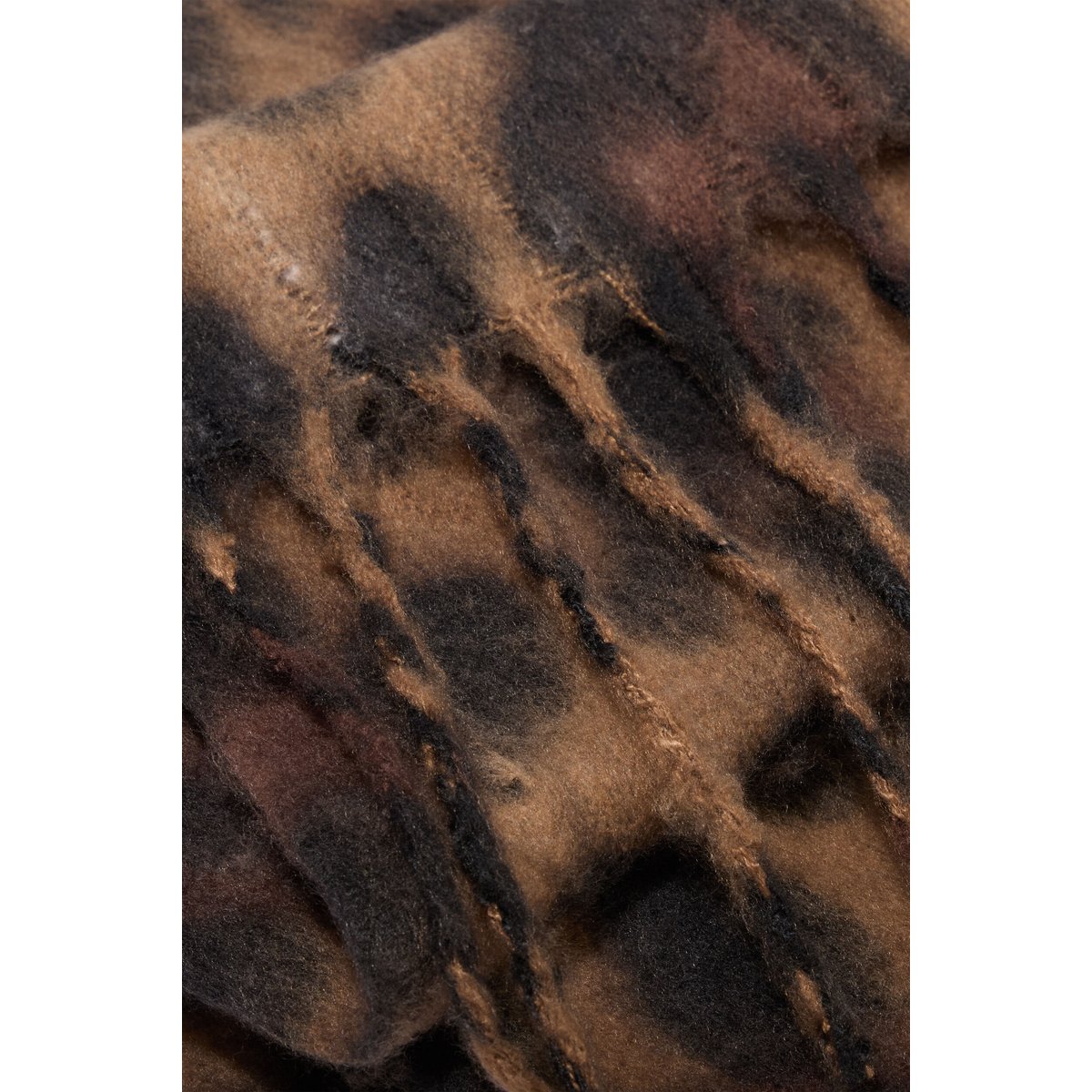 Écharpe à franges taupe, BREAL