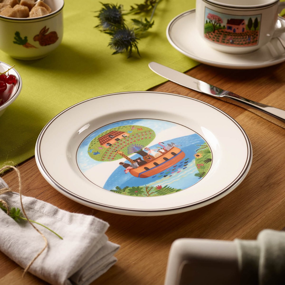 Assiette Dessert Arche De Noé DESIGN NAIF couleur unique, VILLEROY & BOCH