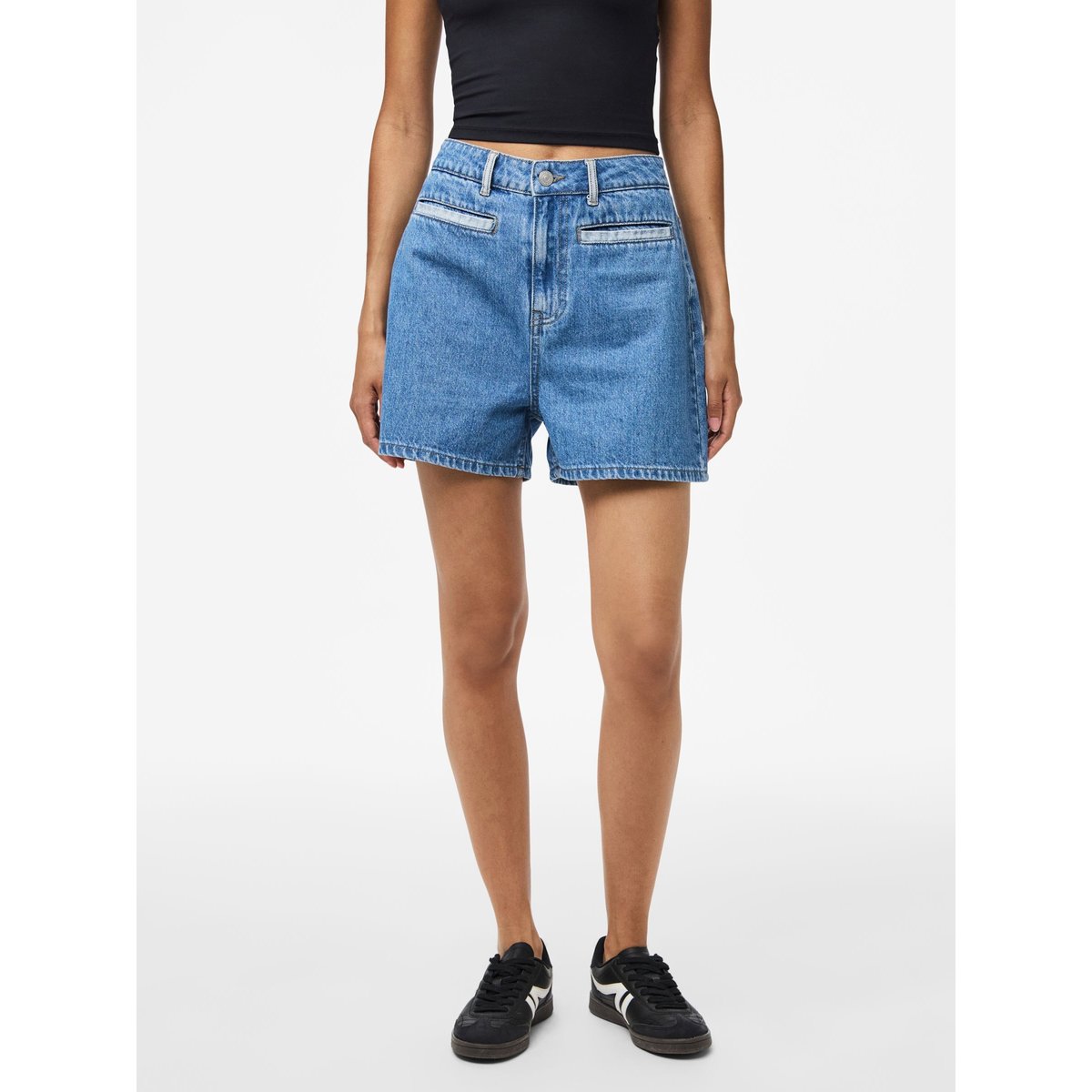 Shorts En Jean medium blue denim, PIECES