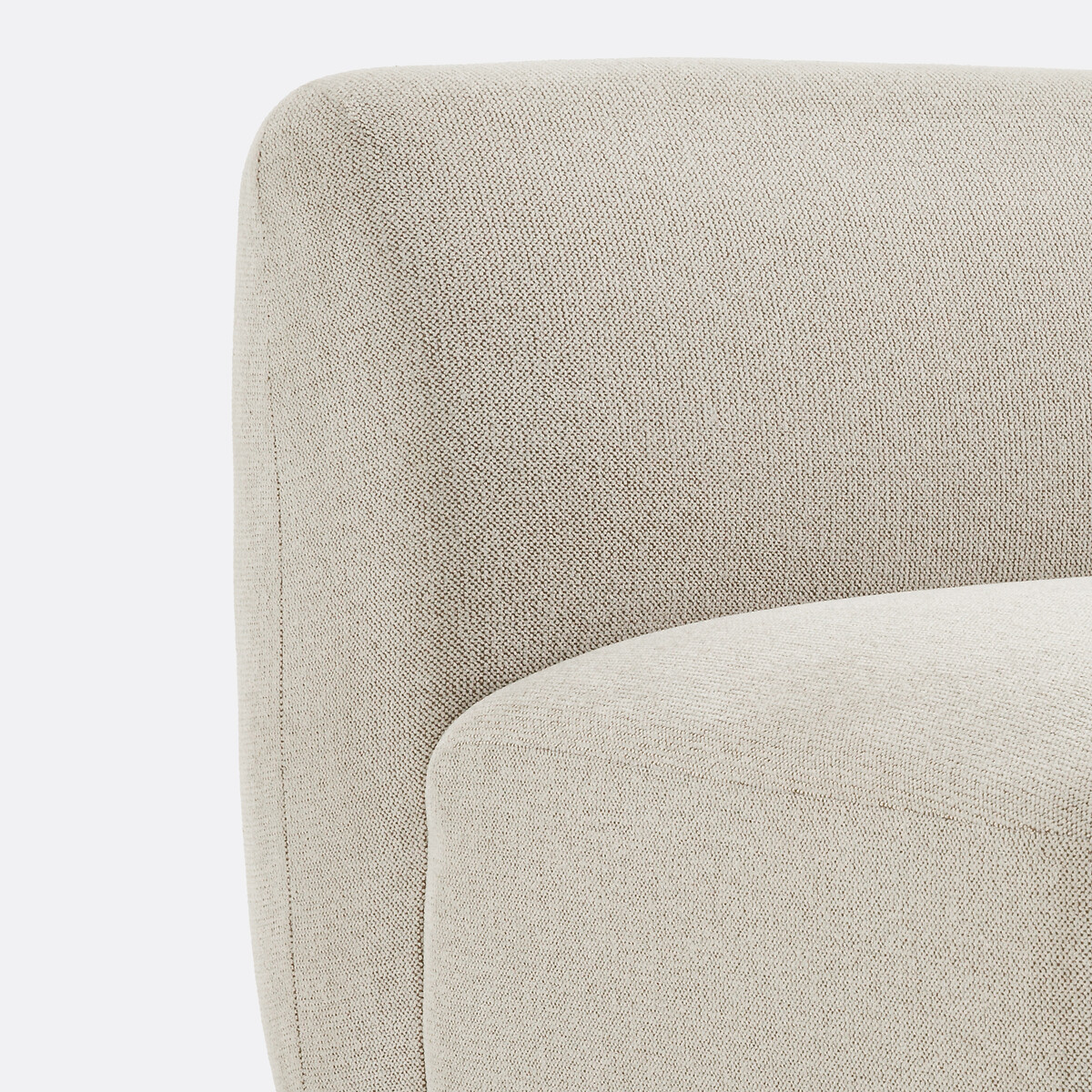 Chauffeuse modulable, en tissu texturé chiné, JASPE ecru, LA REDOUTE INTERIEURS