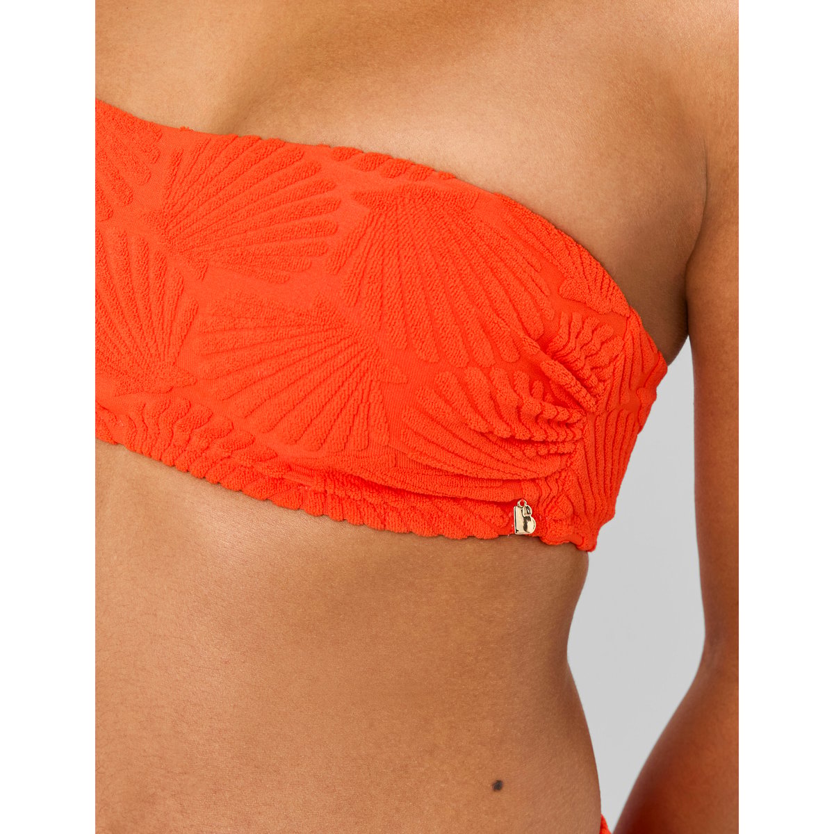 Haut de maillot de bain rouge, BZB