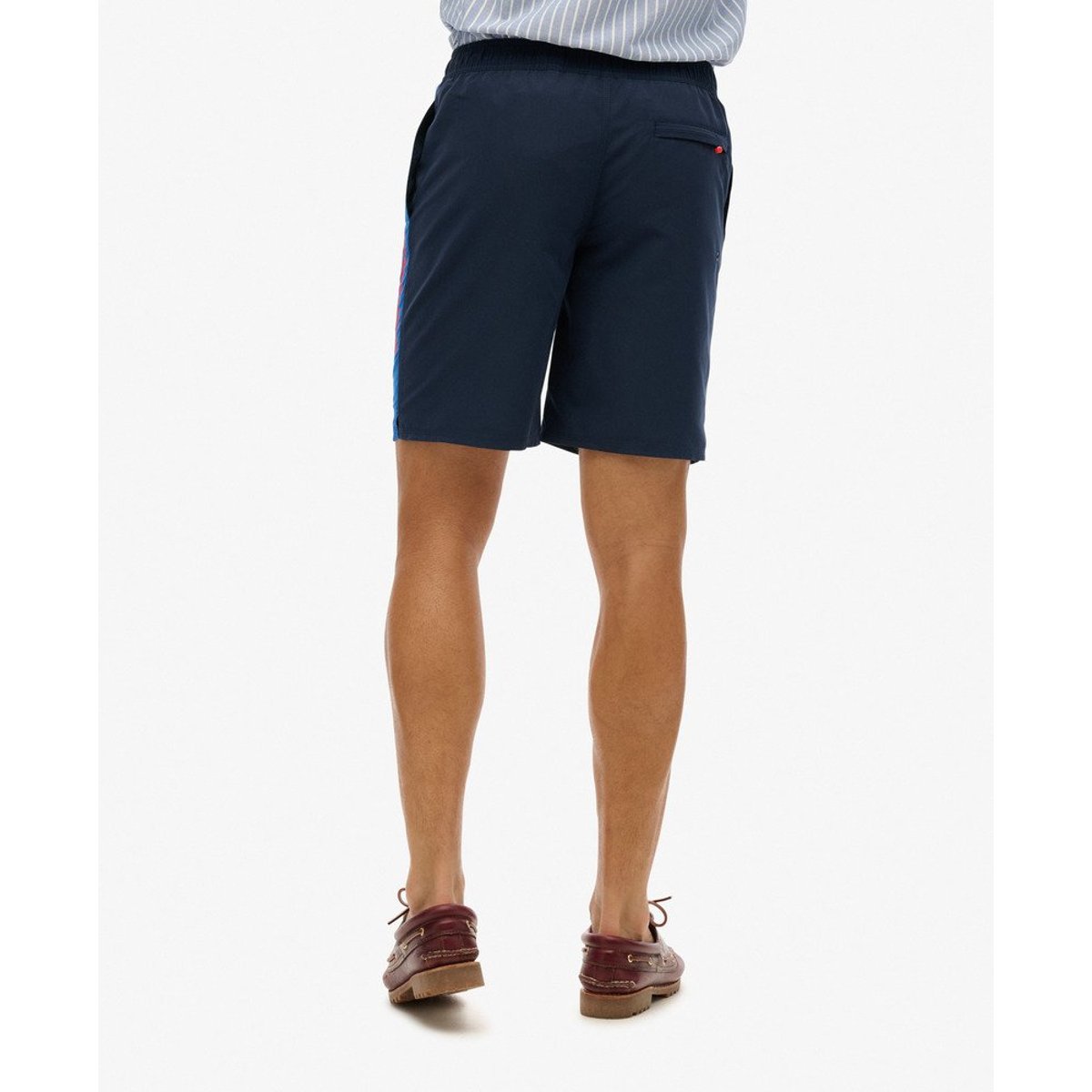 Short de surf recyclé 48 cm à logo Sportswear bleu marine profond, SUPERDRY
