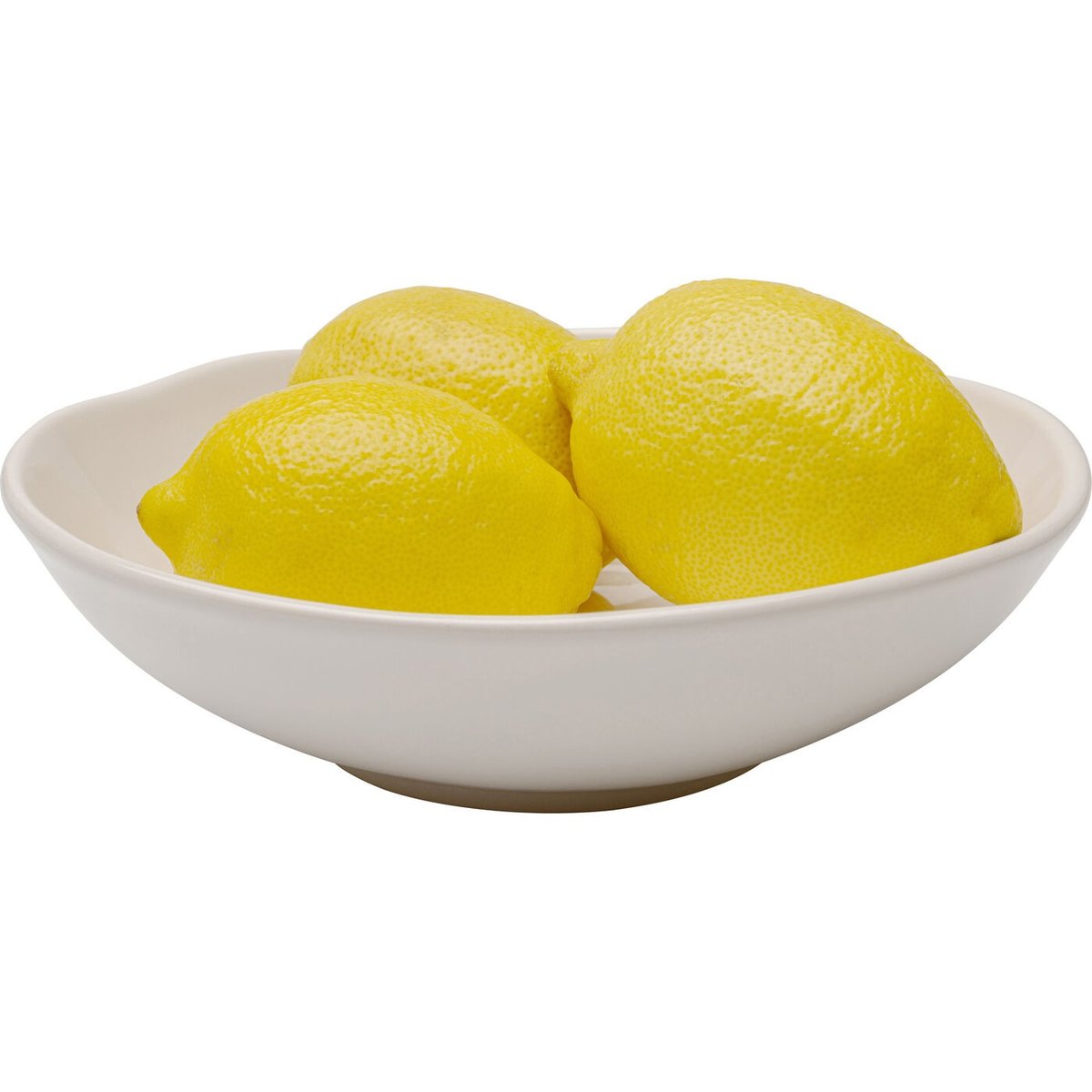 Lot de 6 assiettes creuses en faïence, ORGANIC crème, KARE DESIGN