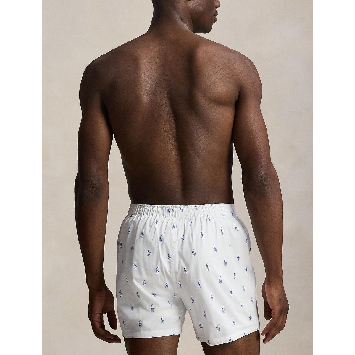 Confezione da 3 boxer in cotone bianco + bianco + blu, POLO RALPH LAUREN