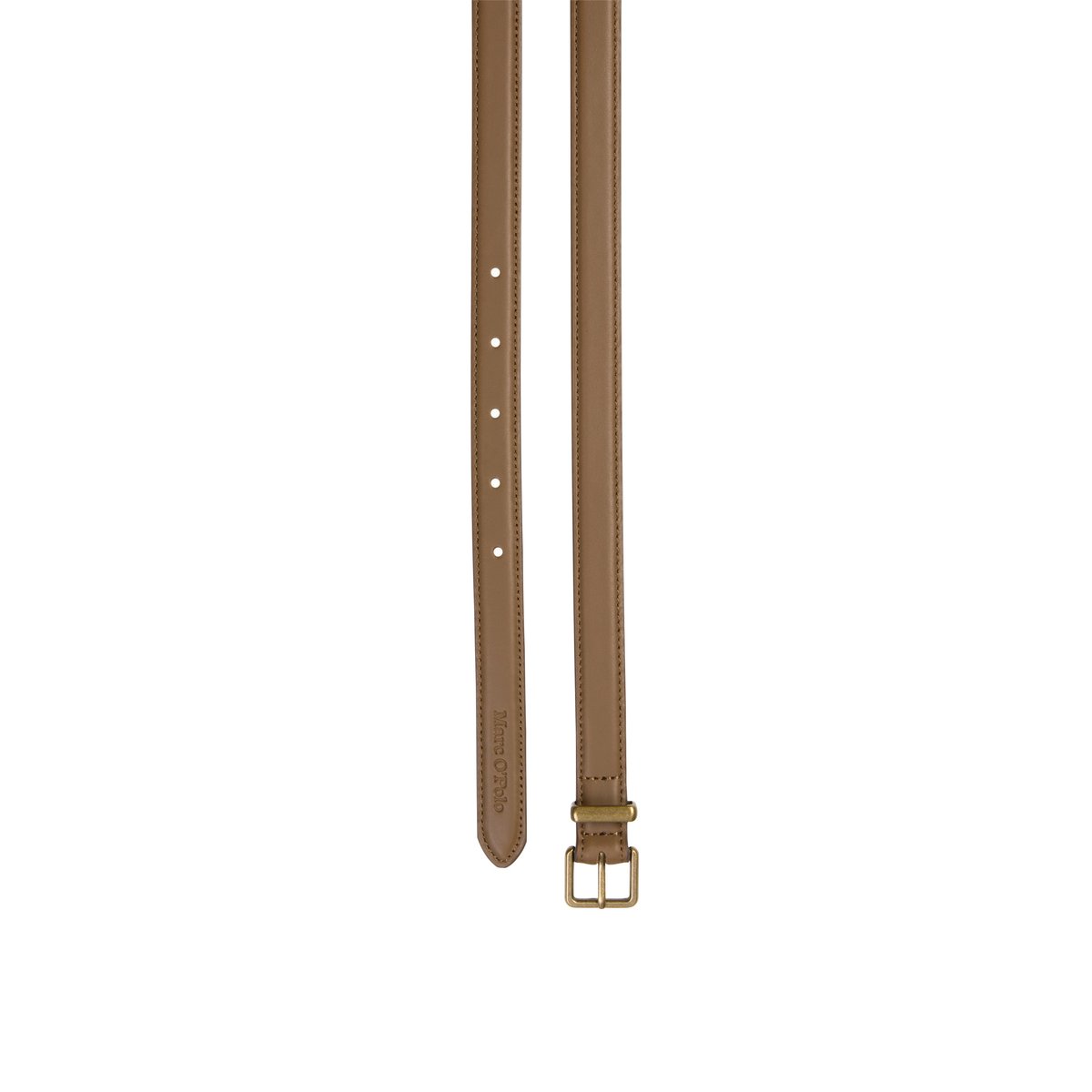 Ceinture avec boucle solide en laiton marron, MARC O'POLO
