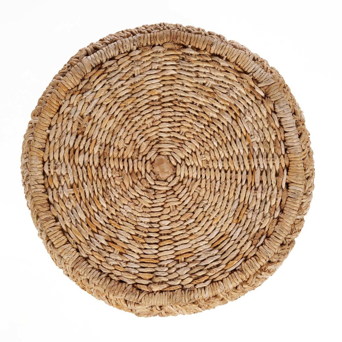 Tabouret en feuille de bananier ZARKAH beige, BAZAR BIZAR