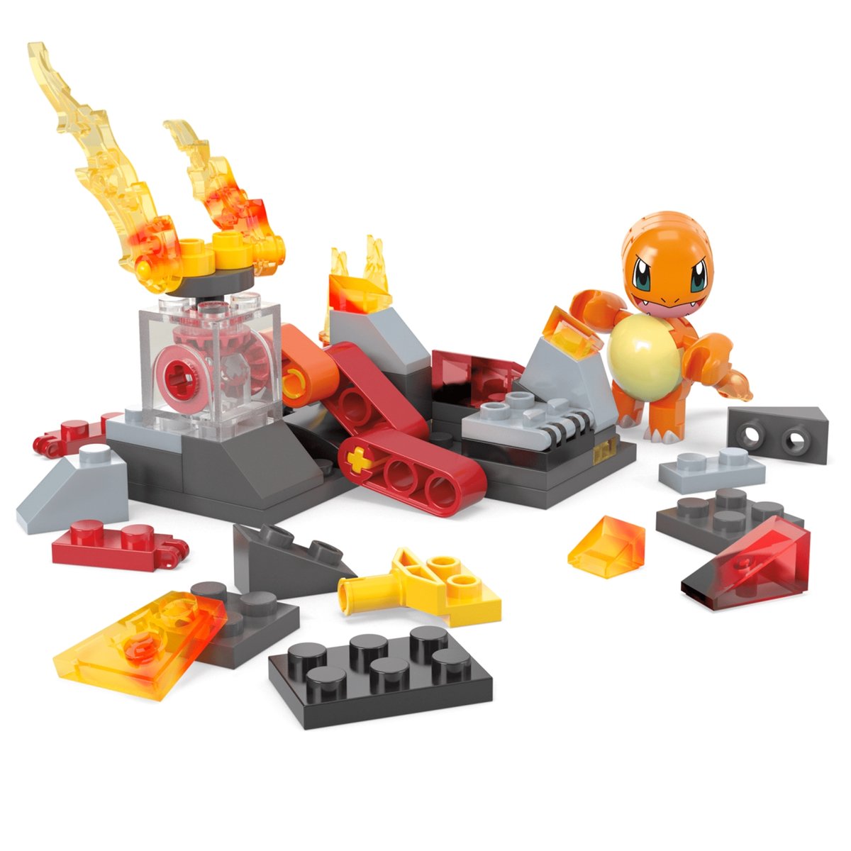 Coffret À Construire Pokémon Danse Flammes De Salamèche multicolore, MATTEL