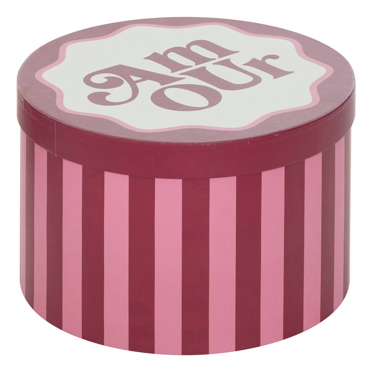 Set de 4 boîtes décoratives CHERIE rouge, ATMOSPHERA