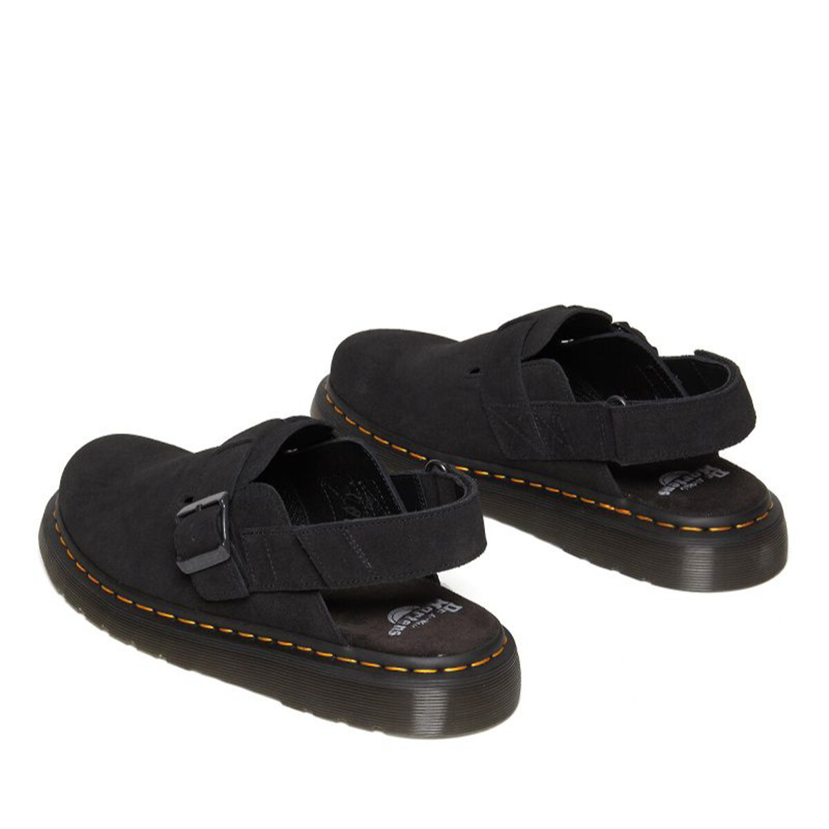 Gesloten muiltjes Jorge II in suèdeleer zwart, DR. MARTENS