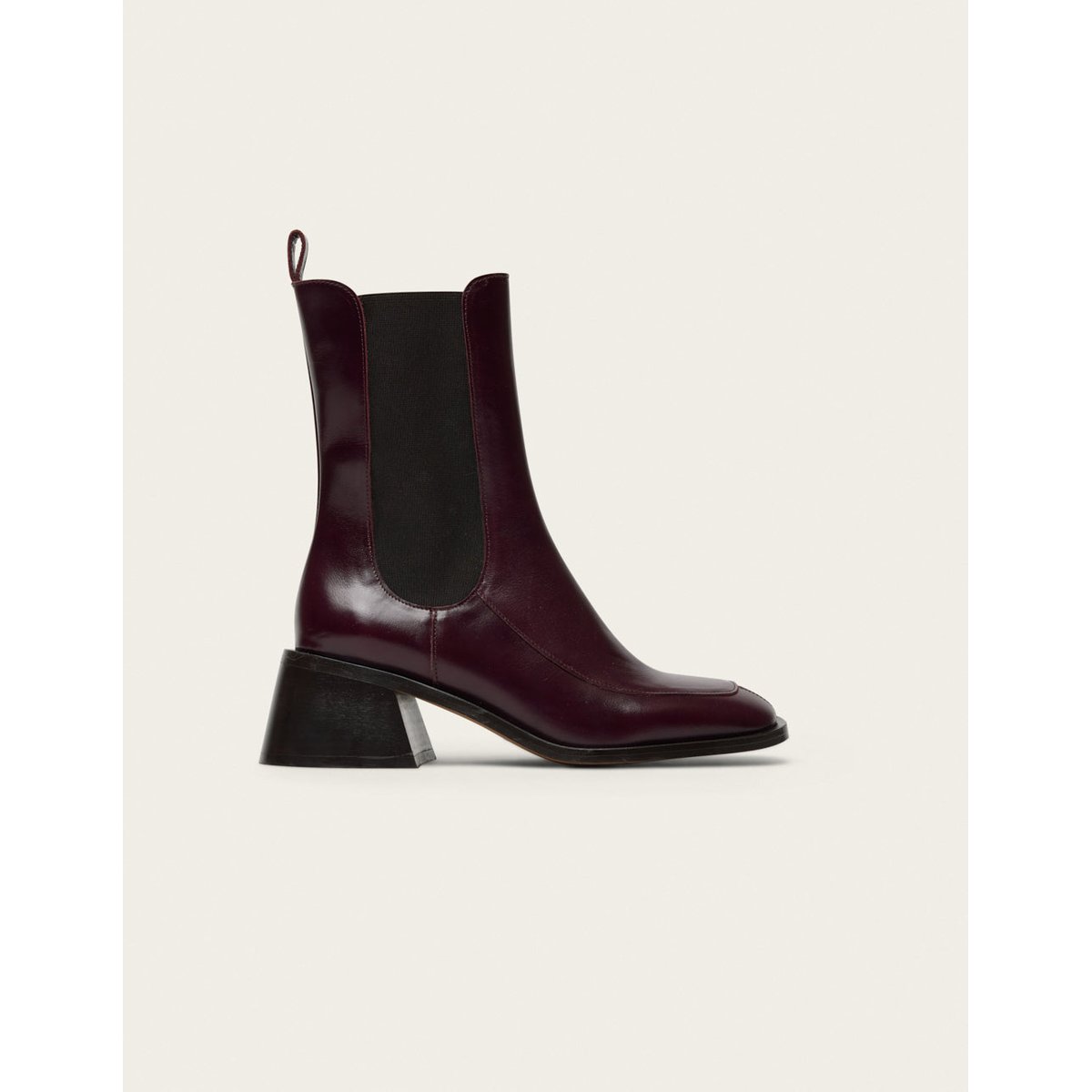Bottines à talons TOLI cuir prune, ODAJE