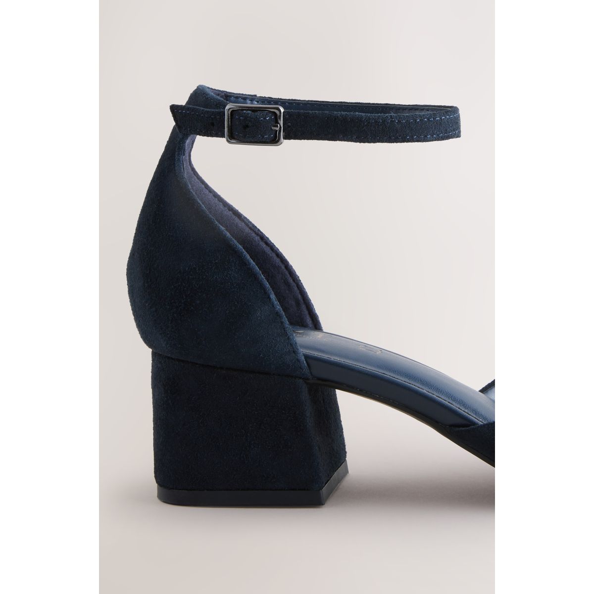 Chaussures en cuir à renfort bleu marine, NEXT
