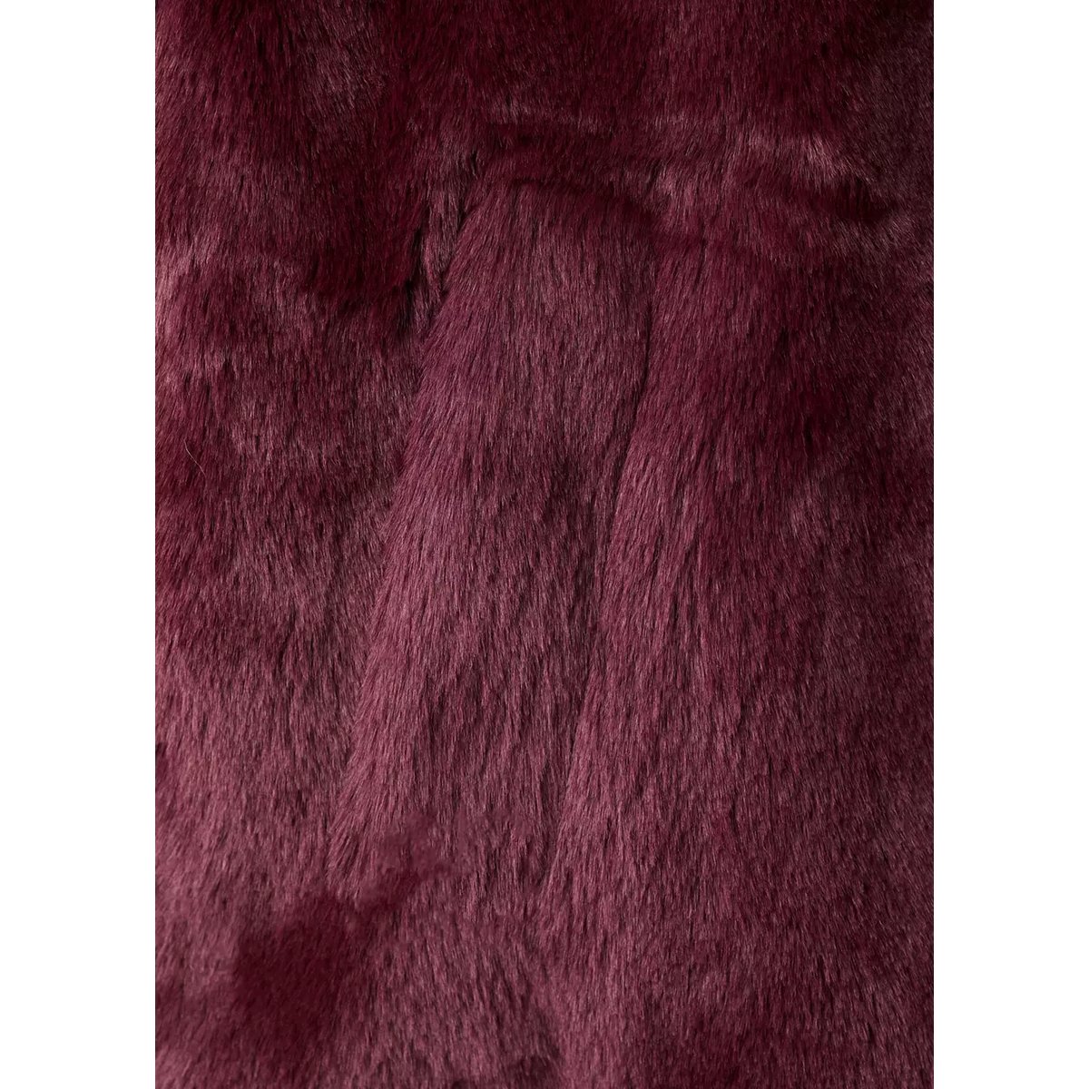 Manteau effet peluche grenat, MANGO TEEN