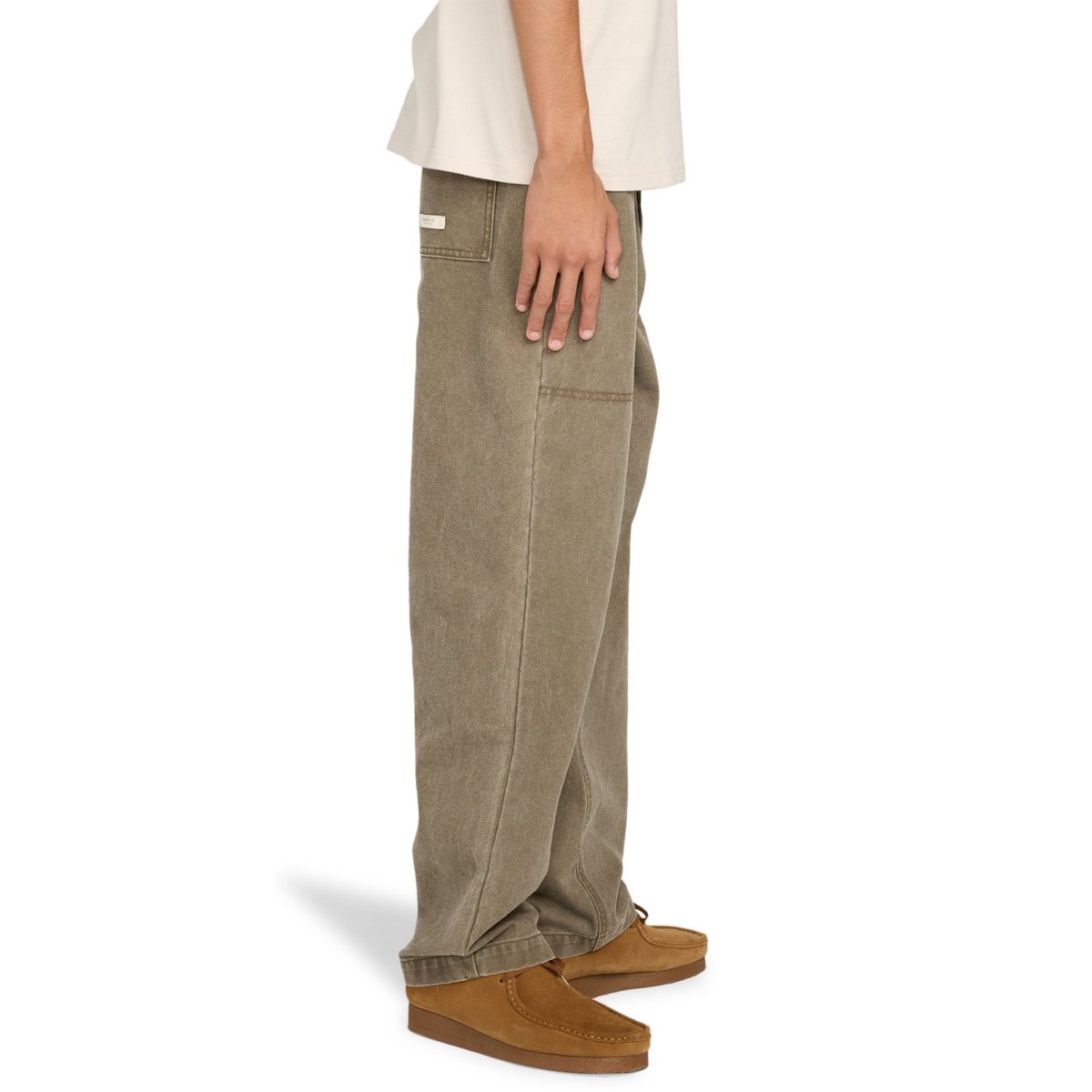 Pantalon treillis RELAX FATIGUE CANVAS marron stone gray, ELEMENT