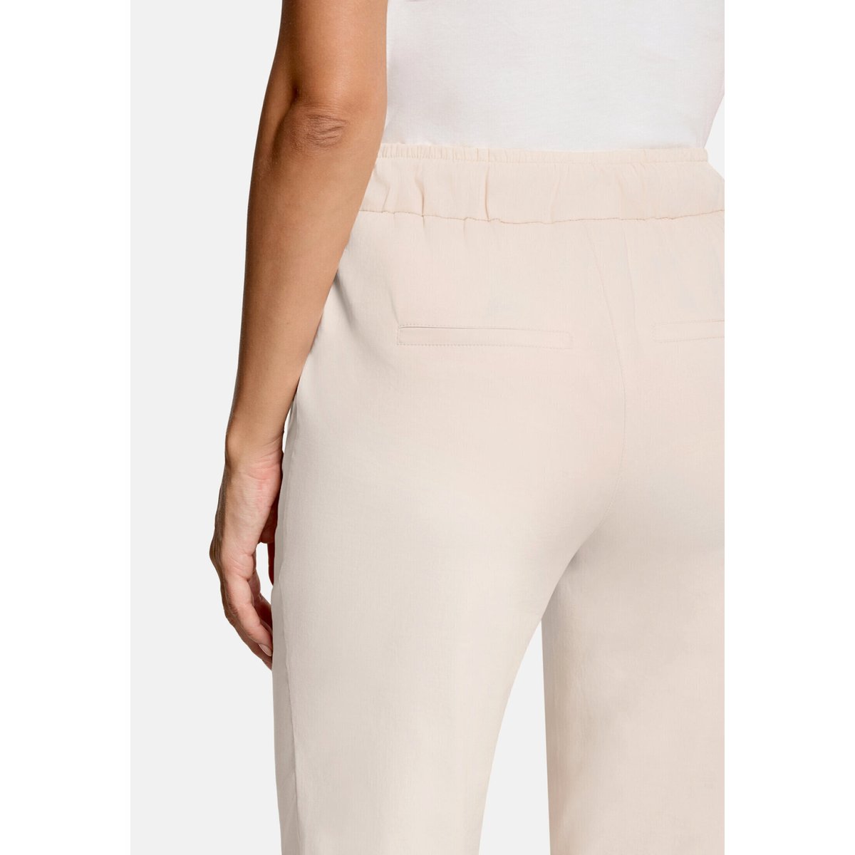Pantalon casual à taille élastique gris, BETTY & CO