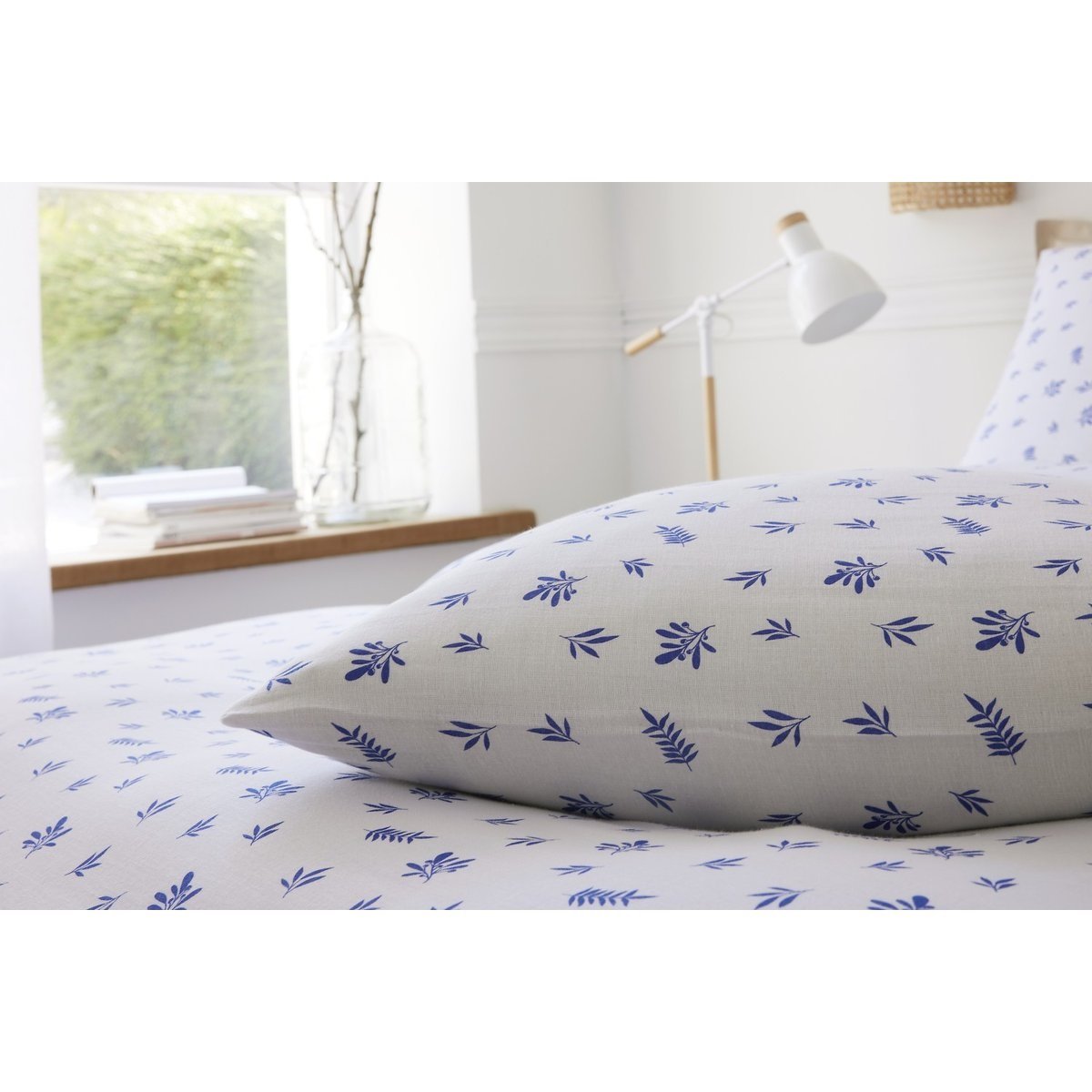 Parure de lit gaze de coton Loucas blanc, EDEN