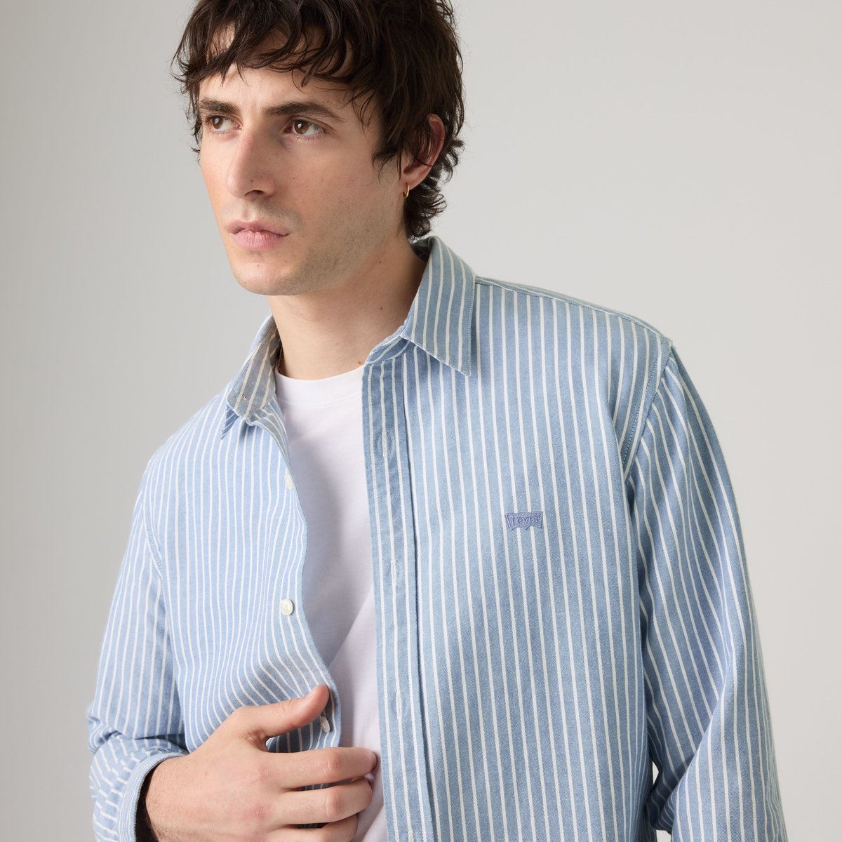 Chemise Battery Housemark Standard bleu - jensen stripe dutch blue, LEVI'S