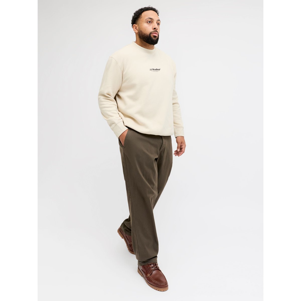 Pantalon Coupe Décontractée grise - beluga 1, JACK & JONES
