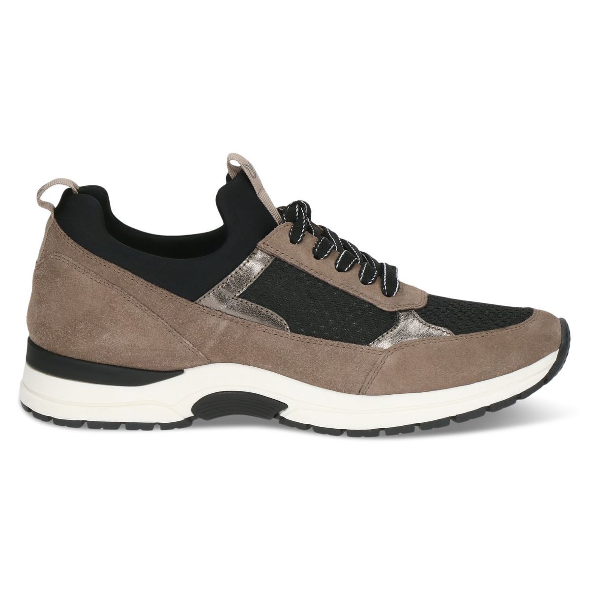 Basket à lacets marron mocca croco, CAPRICE