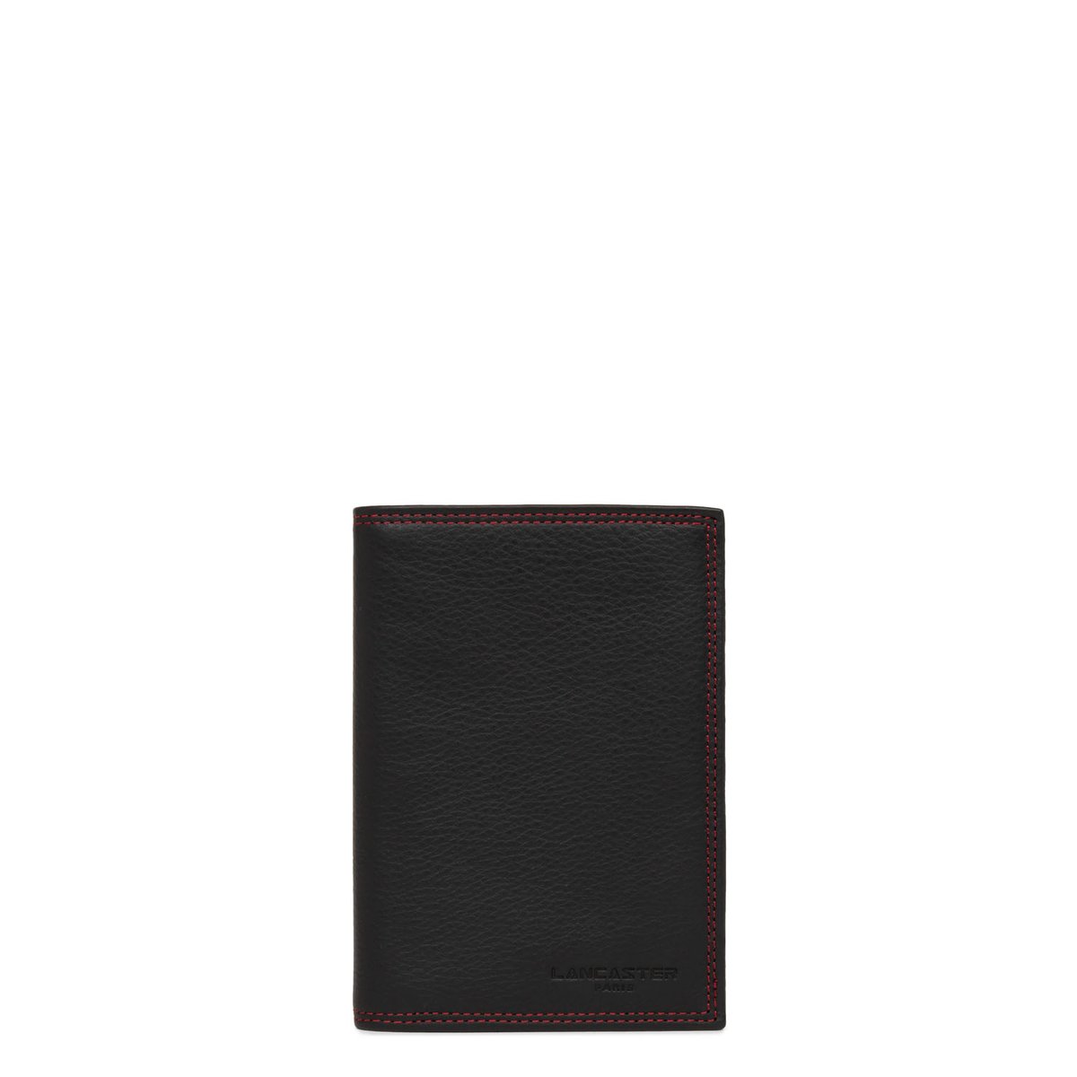 Grand portefeuille SOFT VINTAGE HOMME noir - rouge, LANCASTER