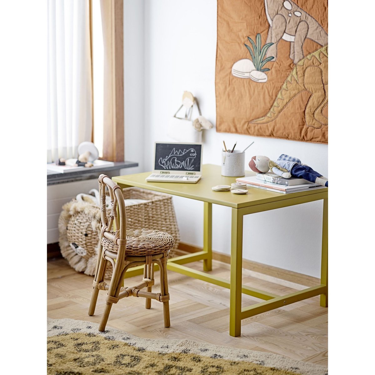 Panier forme lion en fibre naturelle- HARRISON naturel, BLOOMINGVILLE