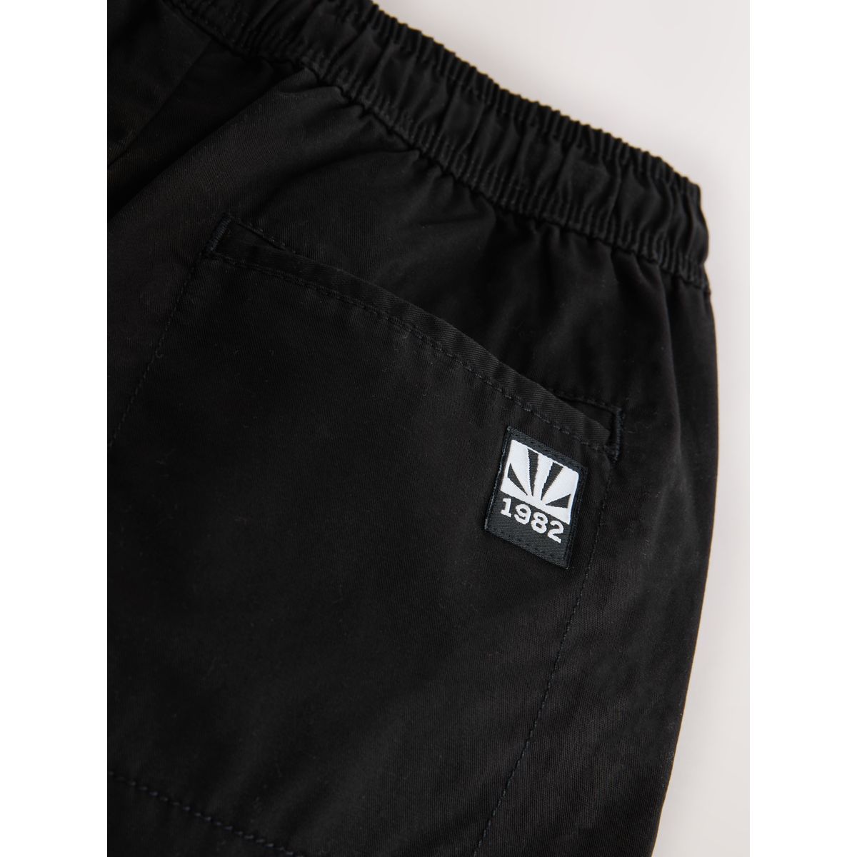 Pantalon tissé à enfiler noir, NEXT