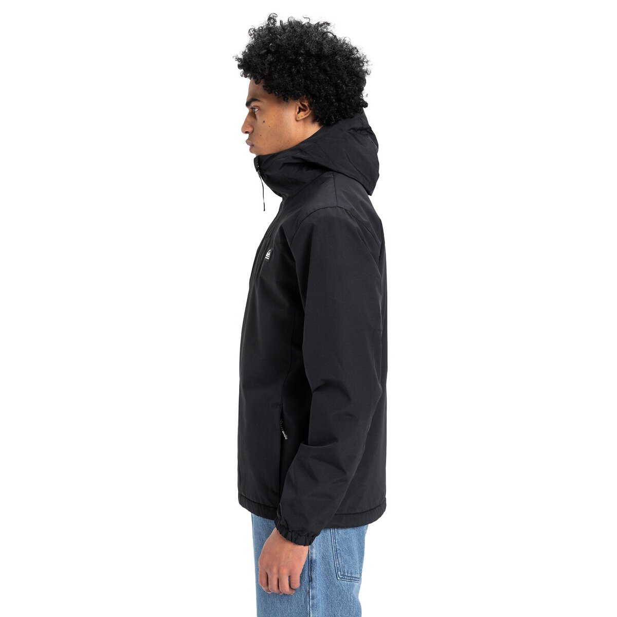 Overcast Hooded Windbreaker black, QUIKSILVER