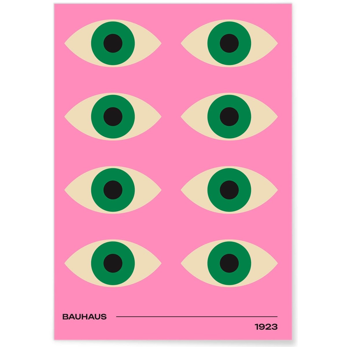 Affiche Bauhaus 34 blanc, L'AFFICHERIE