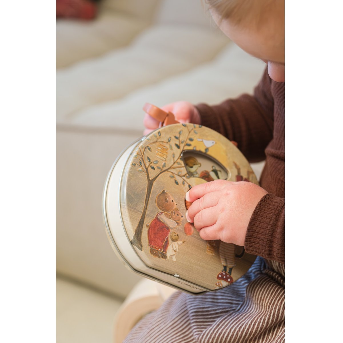 Boite à musique en métal Forêt magique beige, EGMONT TOYS