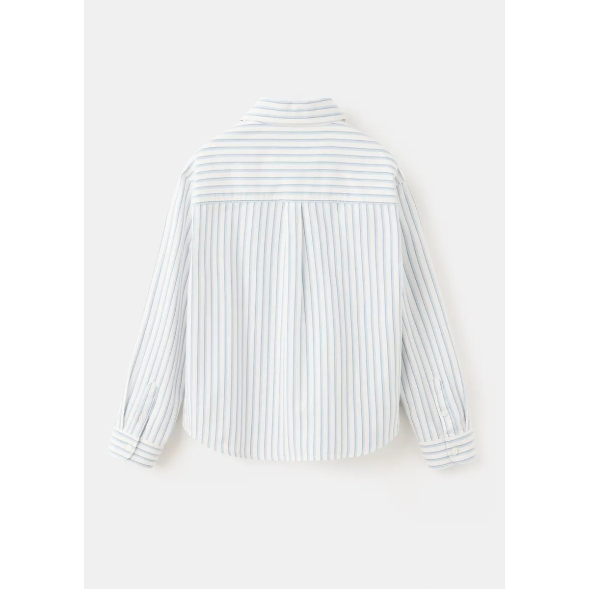 Chemise 100 % coton rayures combinées bleu, MANGO KIDS