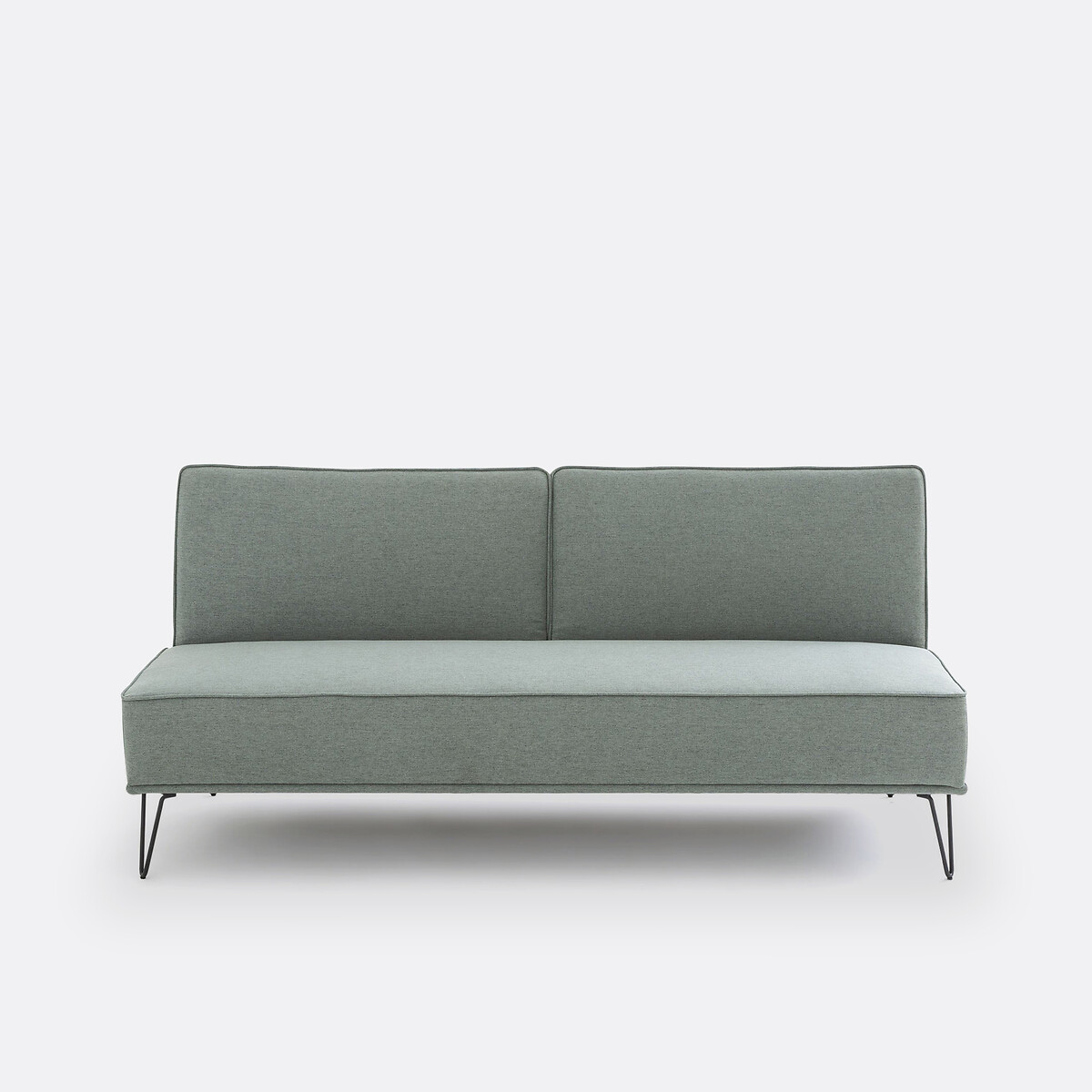 Banquette convertible, polyester, Vees vert de gris, LA REDOUTE INTERIEURS