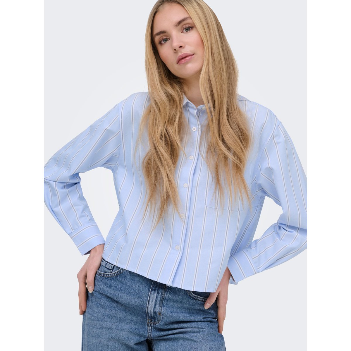 Chemise bleue - zen blue, ONLY