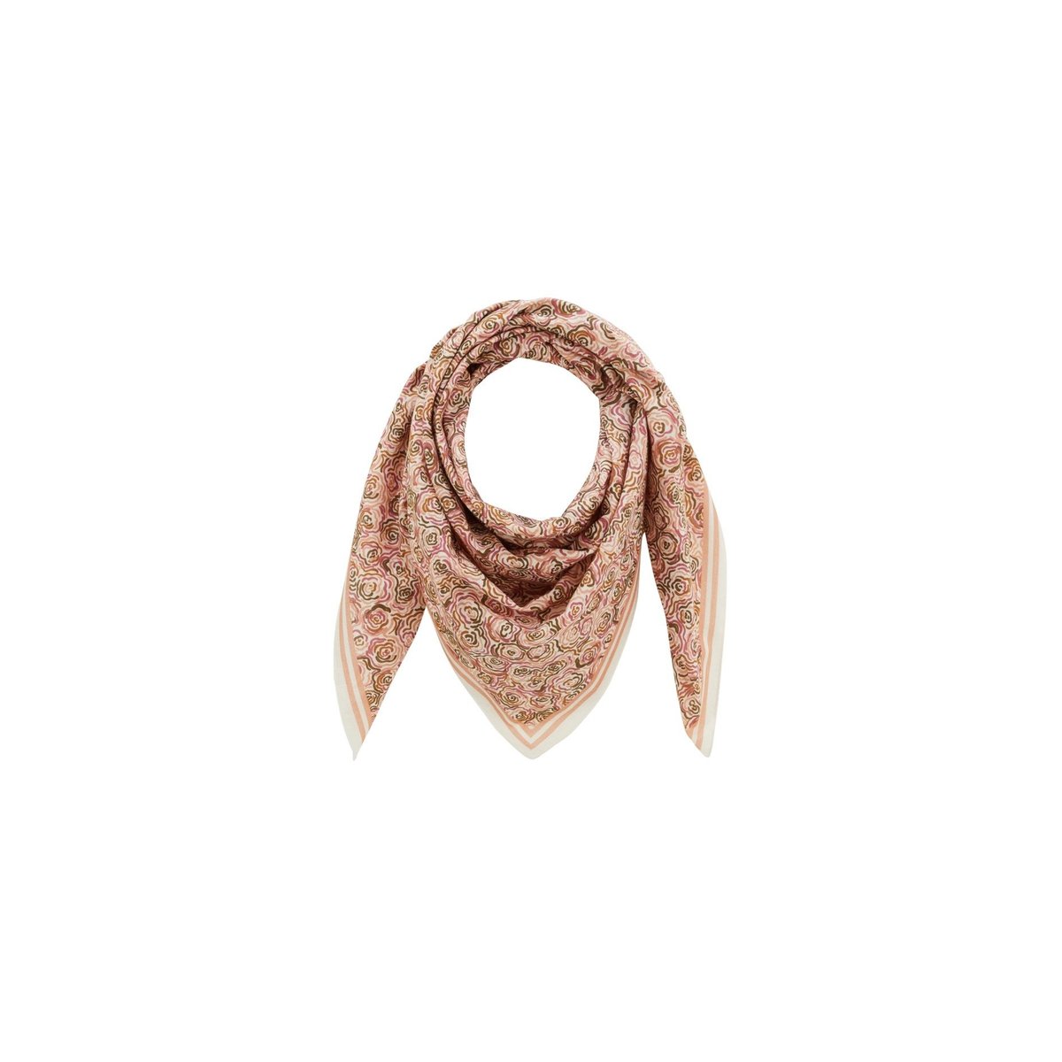 Petit foulard en coton, PORTOFINO rose, GABRIELLE PARIS